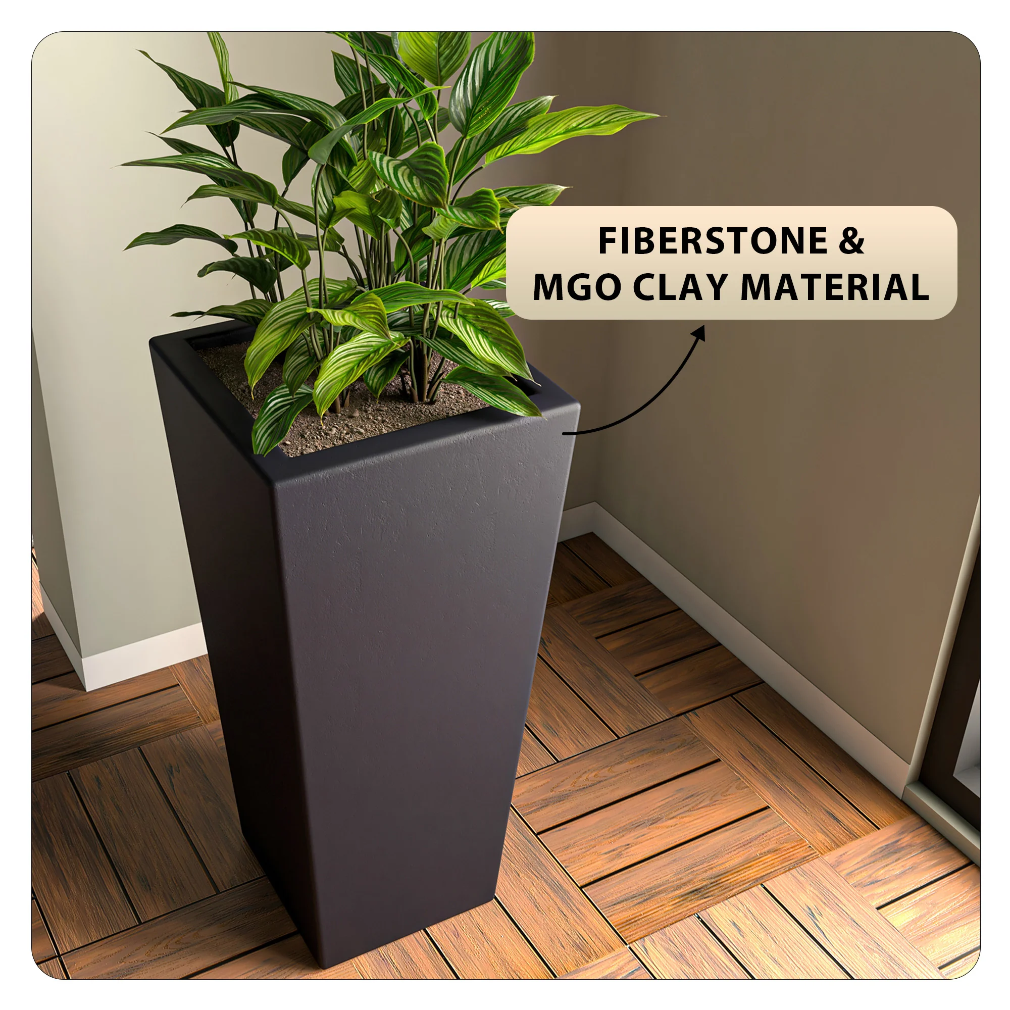 Orna Planter Set Black