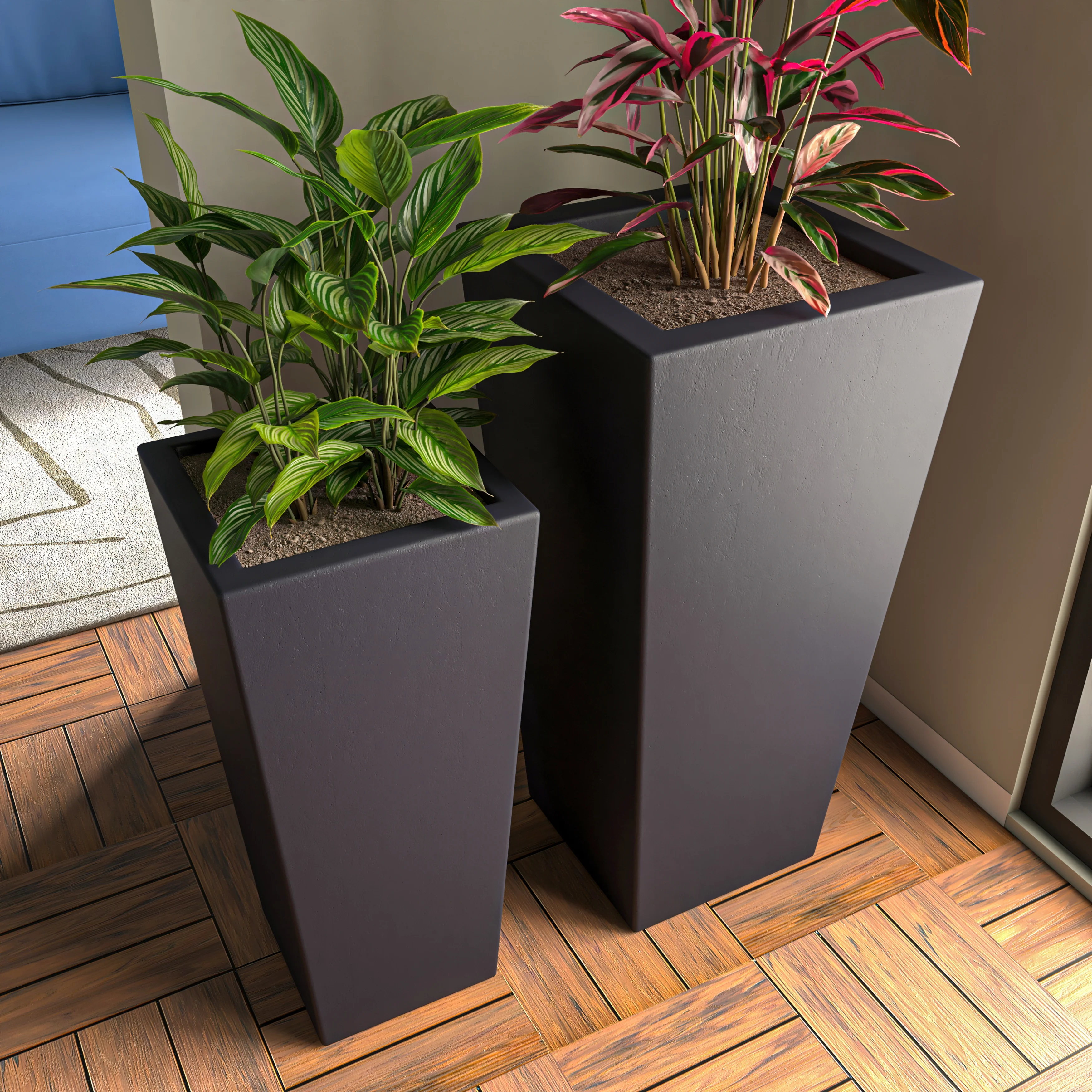 Orna Planter Set Black