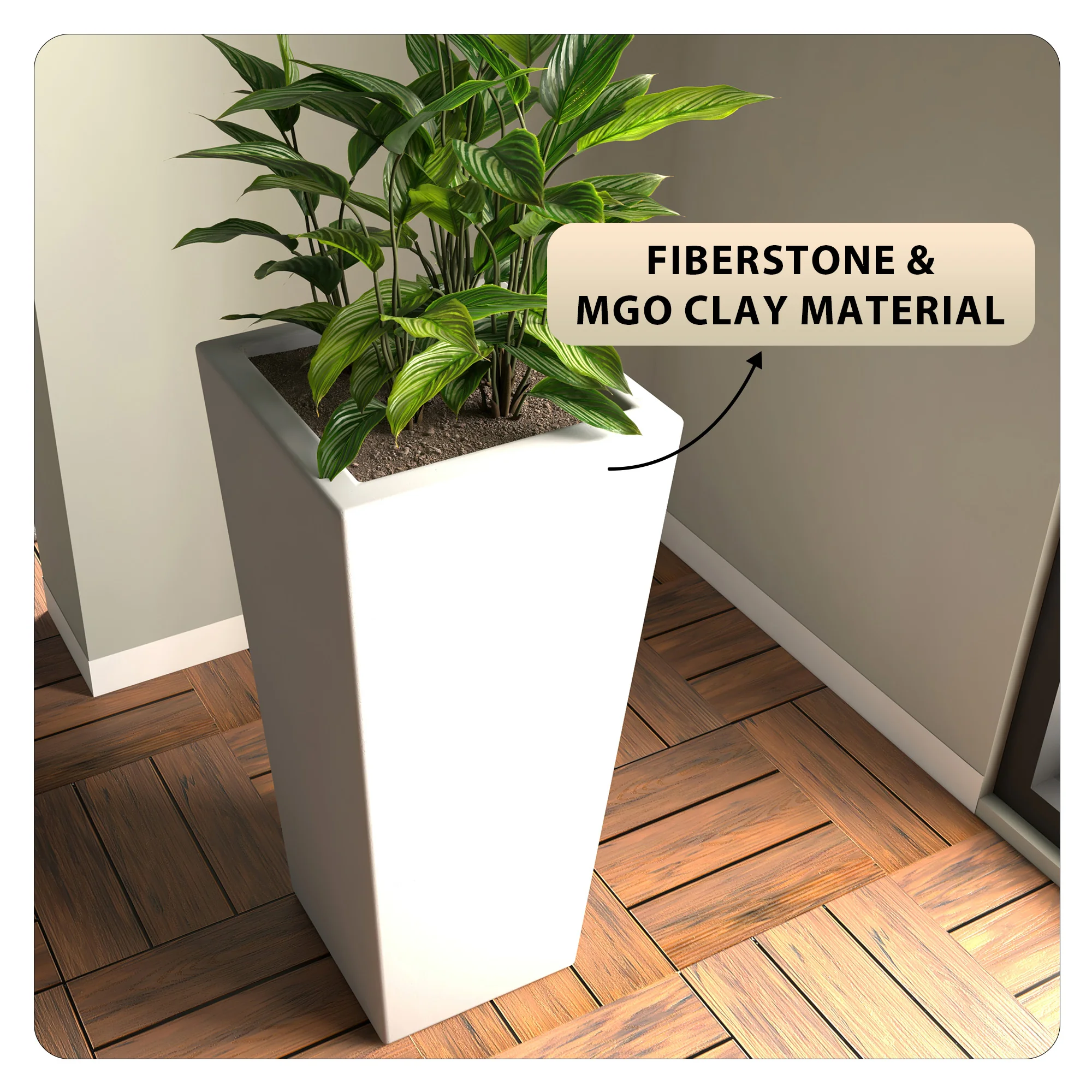 Orna Planter Set White