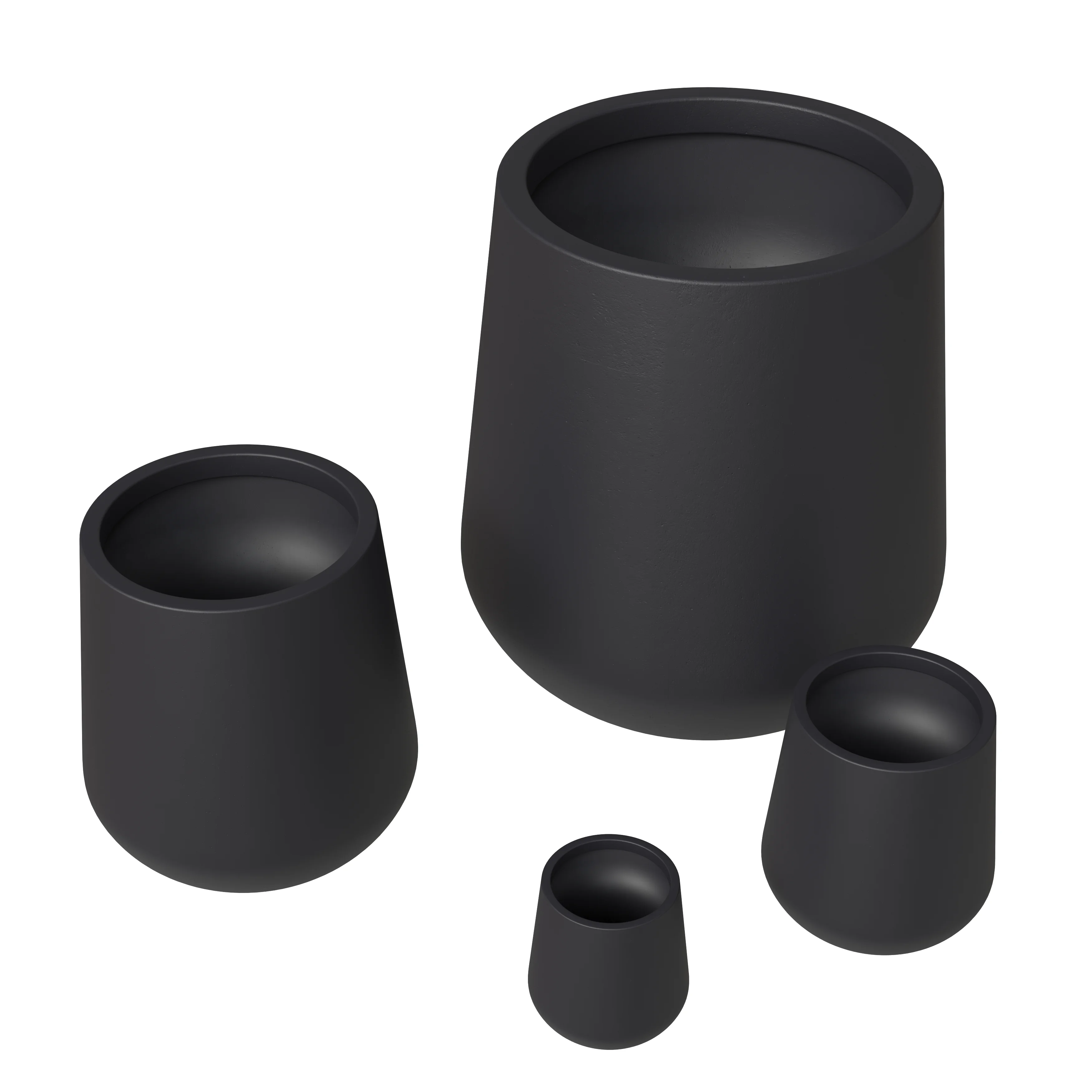 Orchid Planter Set Black