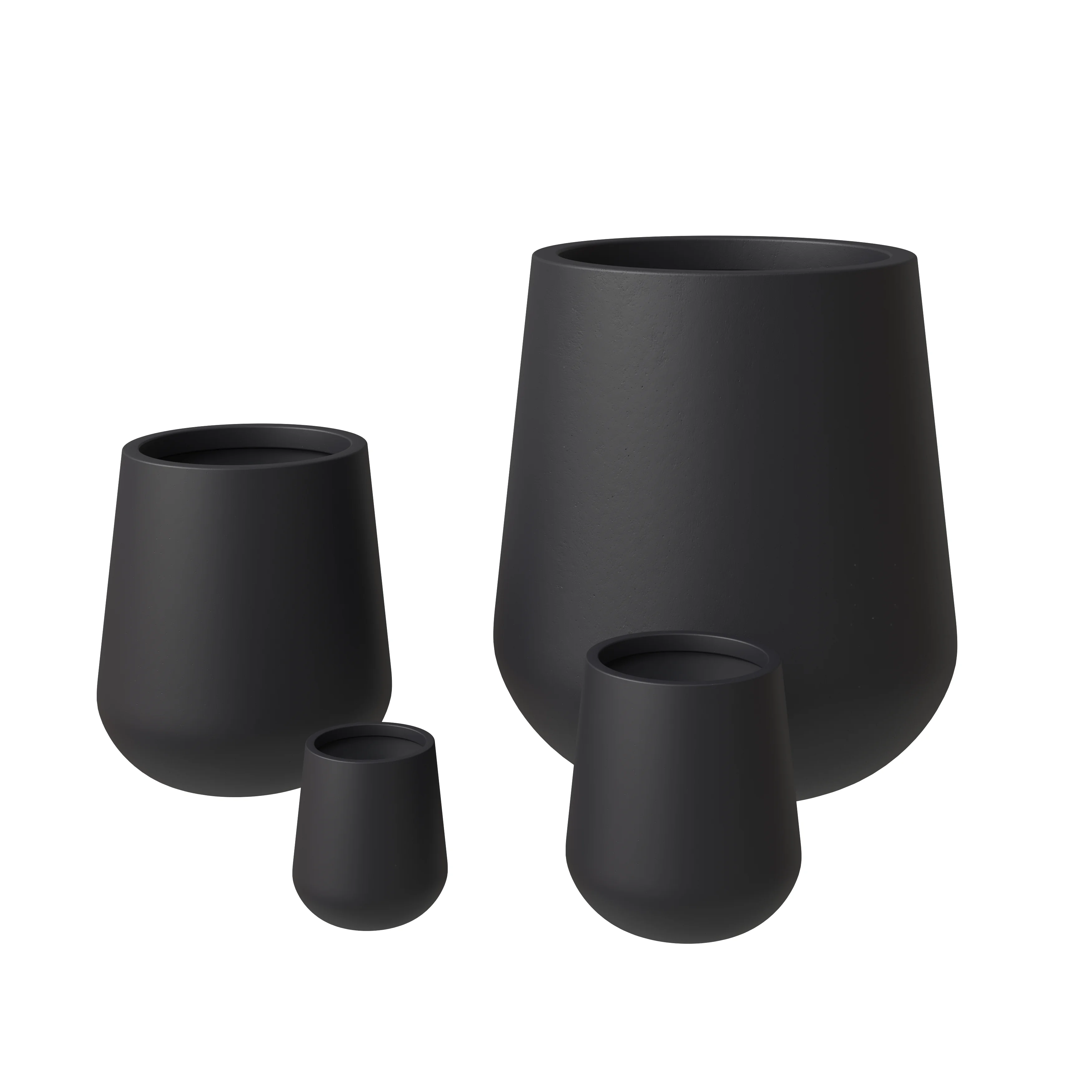 Orchid Planter Set Black