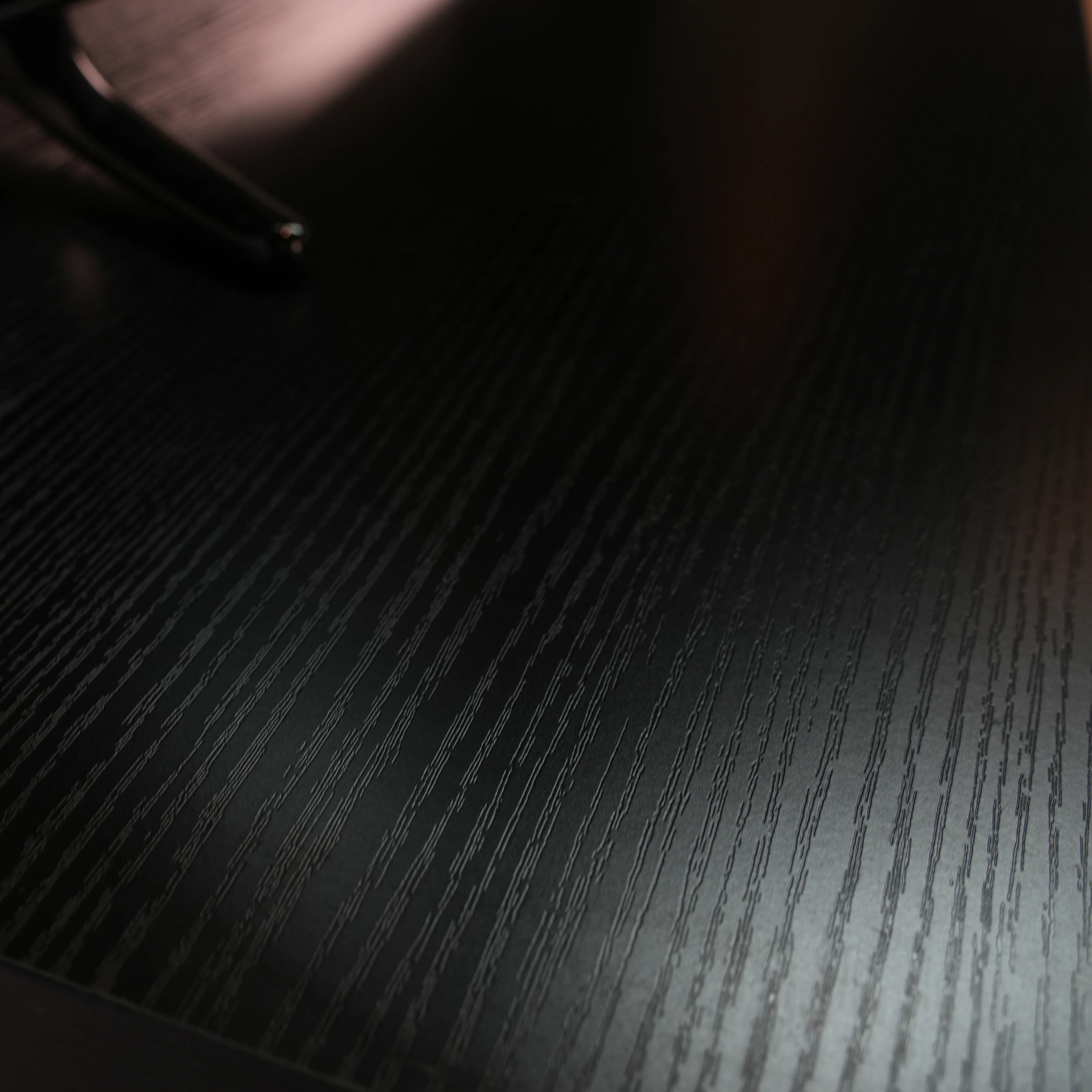 Orford Mid-Century Modern TV Stand with MDF Shelves and Powder Coated Iron Legs in Ebony