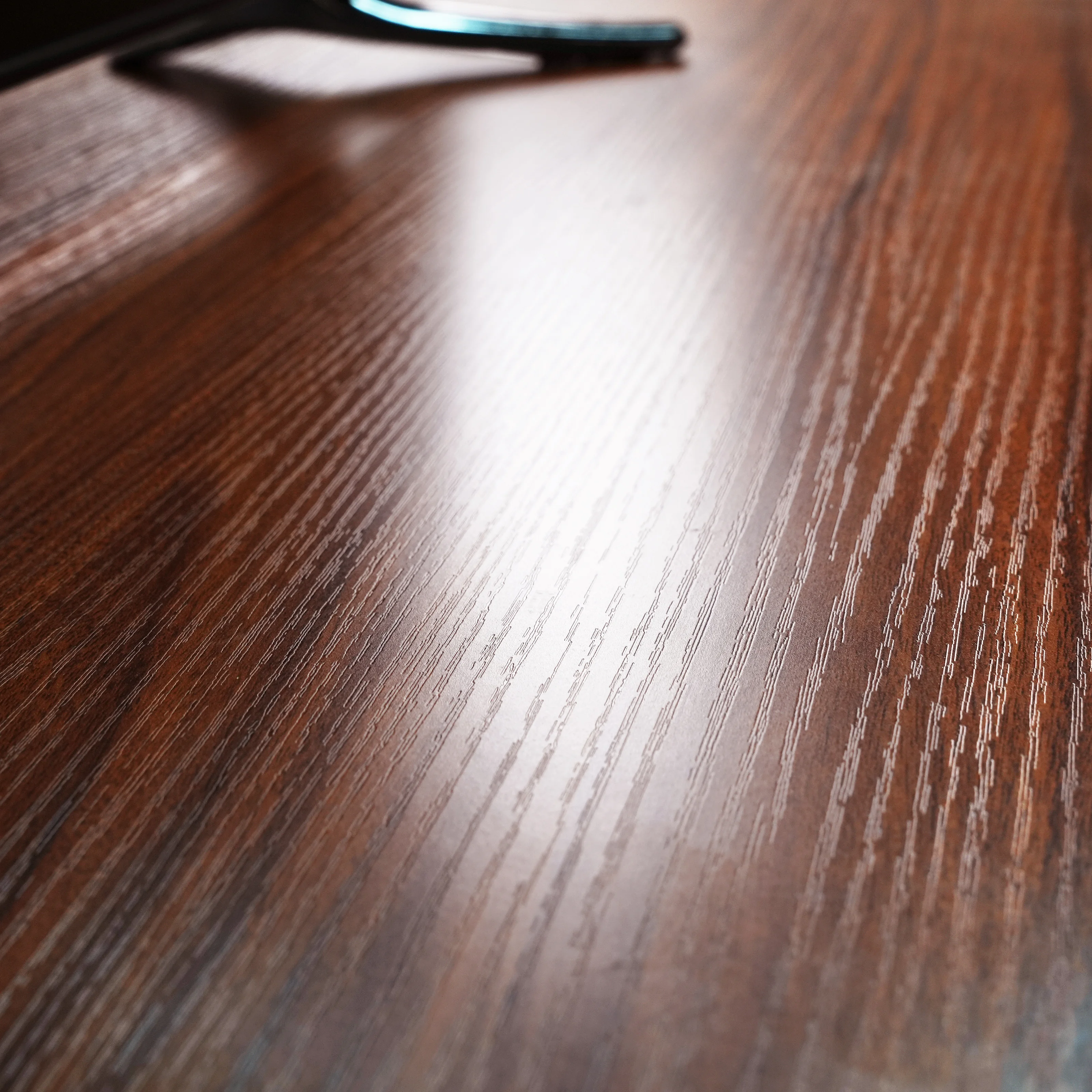 Orford Mid-Century Modern TV Stand with MDF Shelves and Powder Coated Iron Legs in Walnut