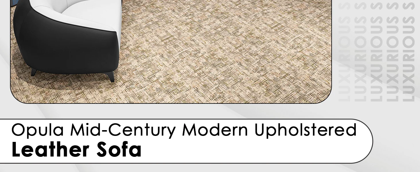 Opula Collection Sofa Set, 2 Single Seaters, and 3 seater In Black\White