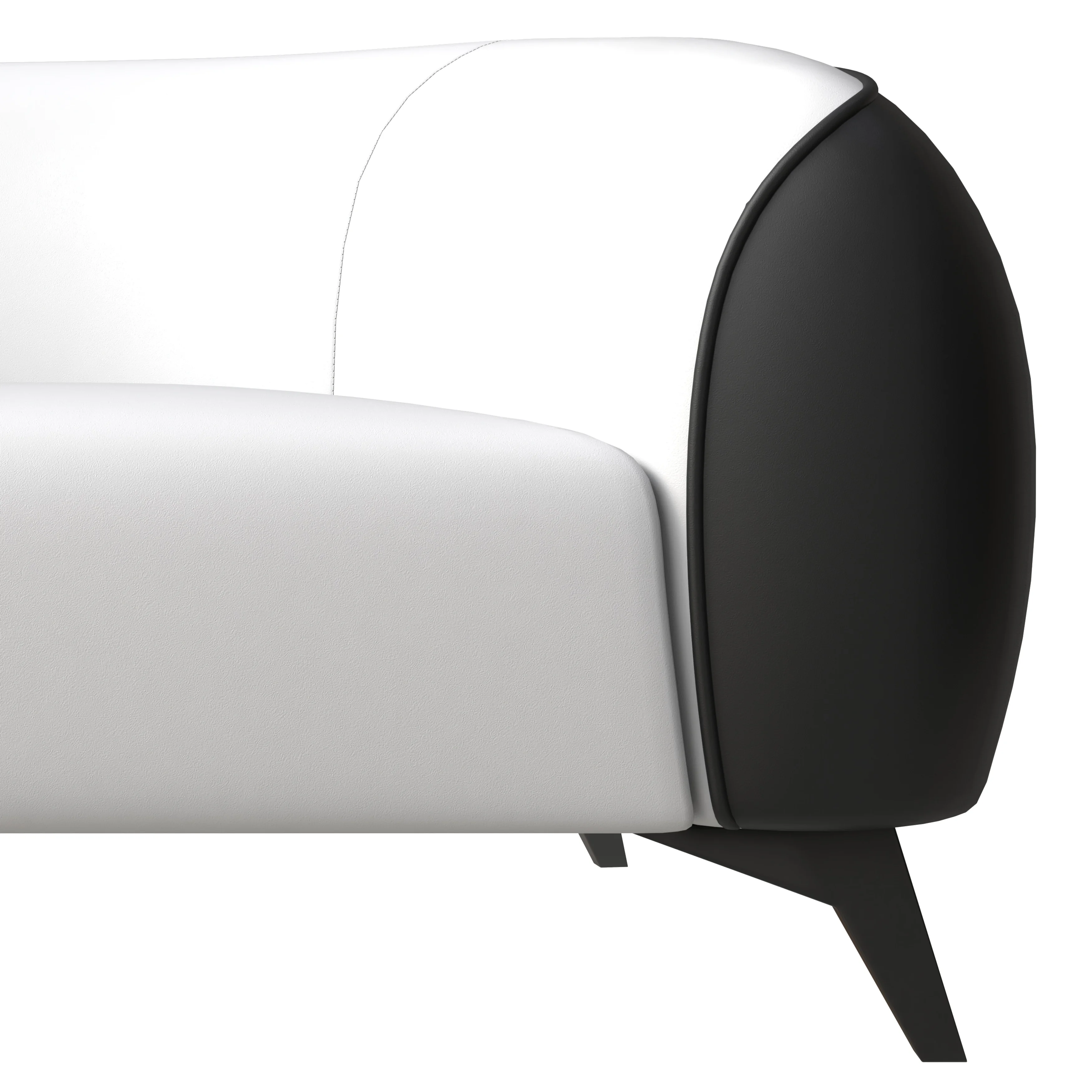 Opula Collection Sofa Set, 2 Single Seaters, and 3 seater In Black\White