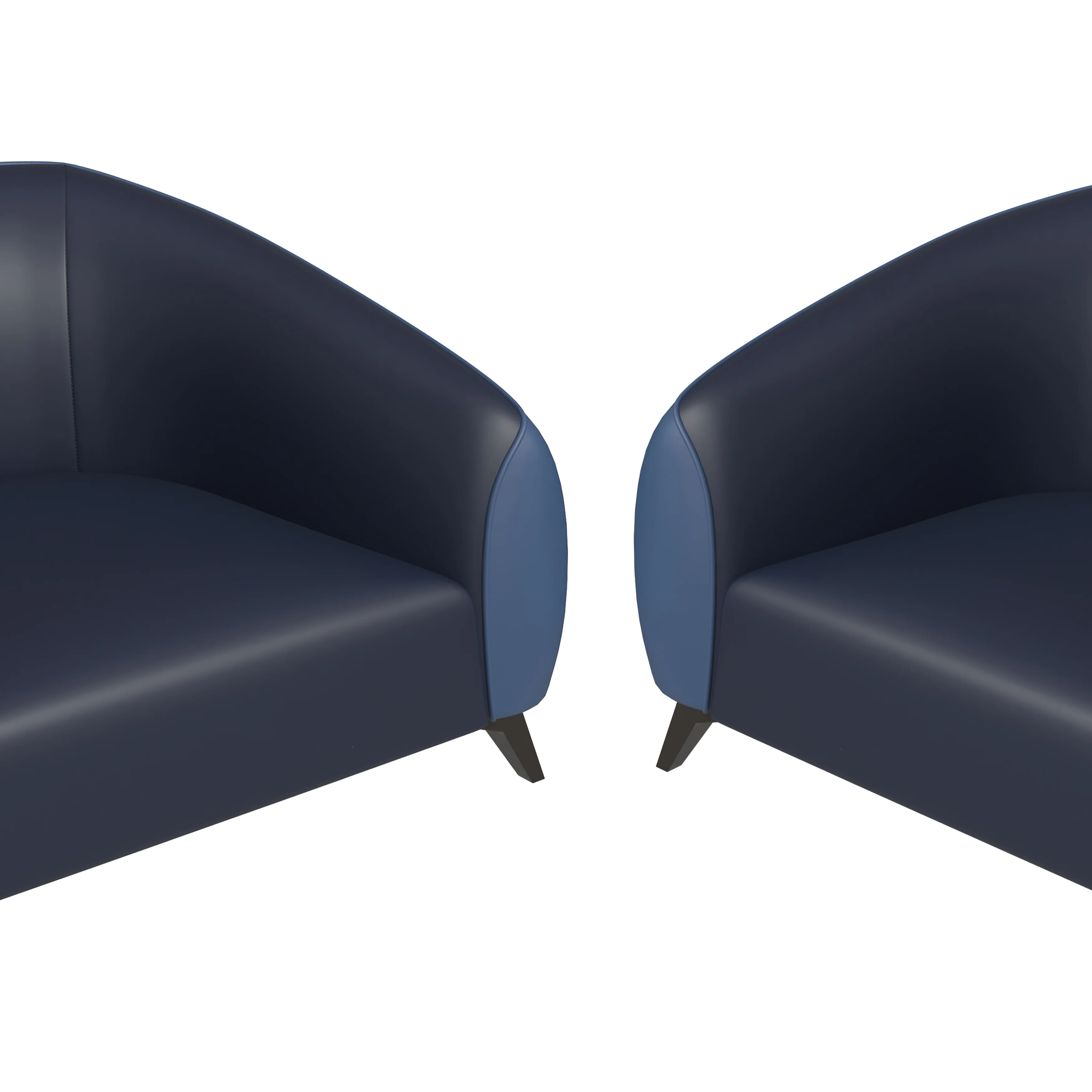 Opula Collection Sofa Set, 2 Single Seaters, and 3 seater In Blue