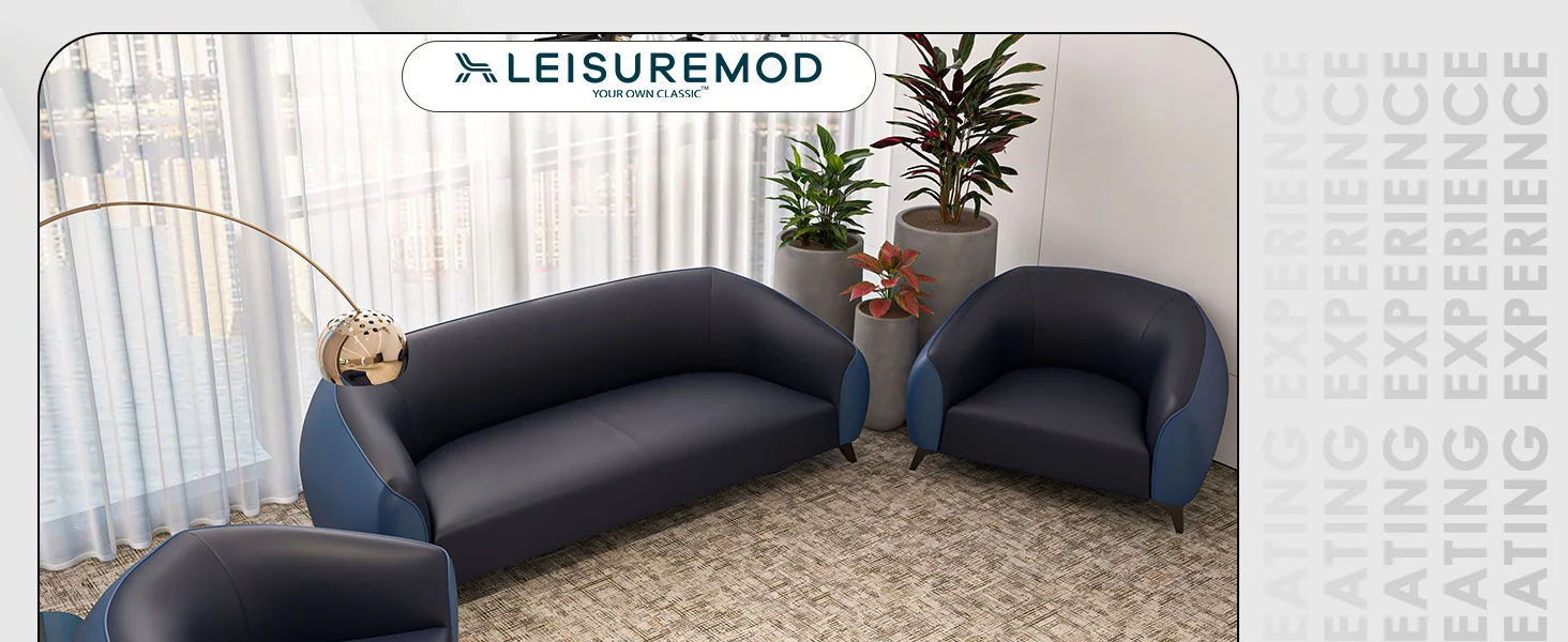 Opula Collection Sofa Set, 2 Single Seaters, and 3 seater In Blue