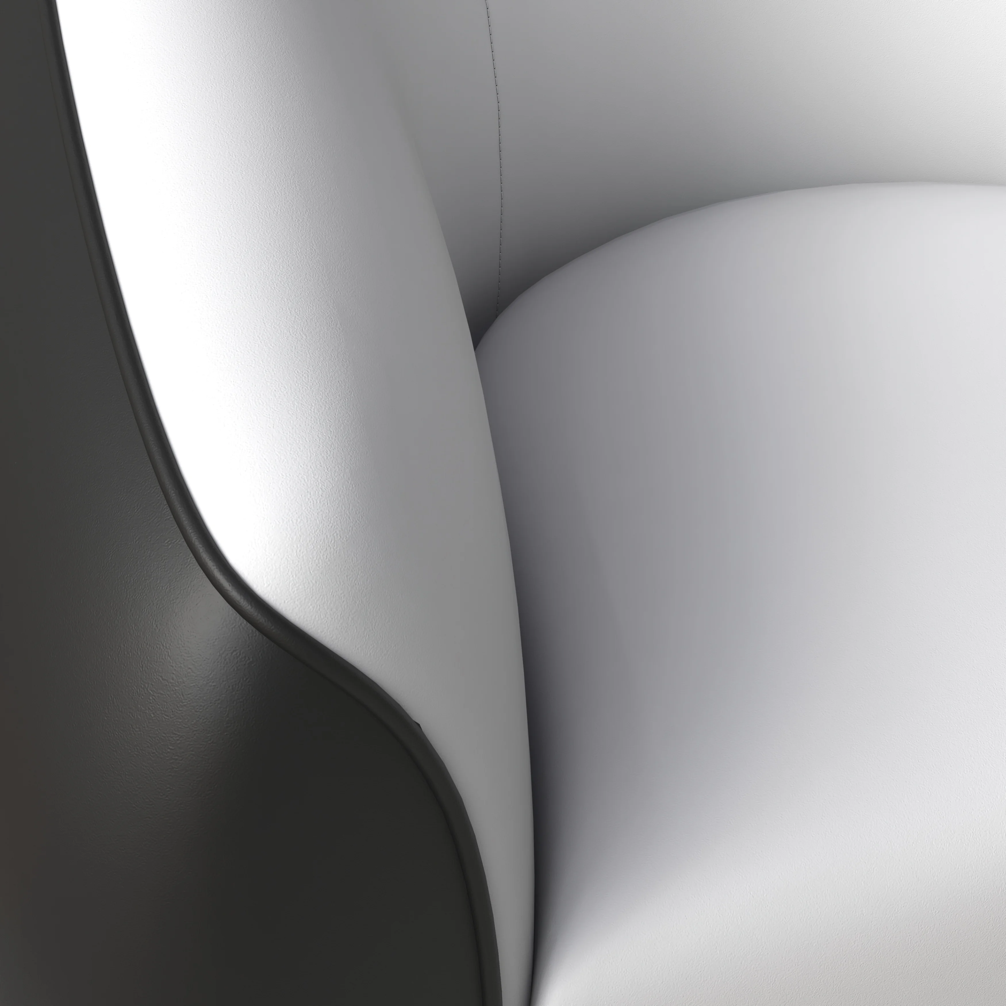 Opula Collection Single Seater Sofa In Black and White