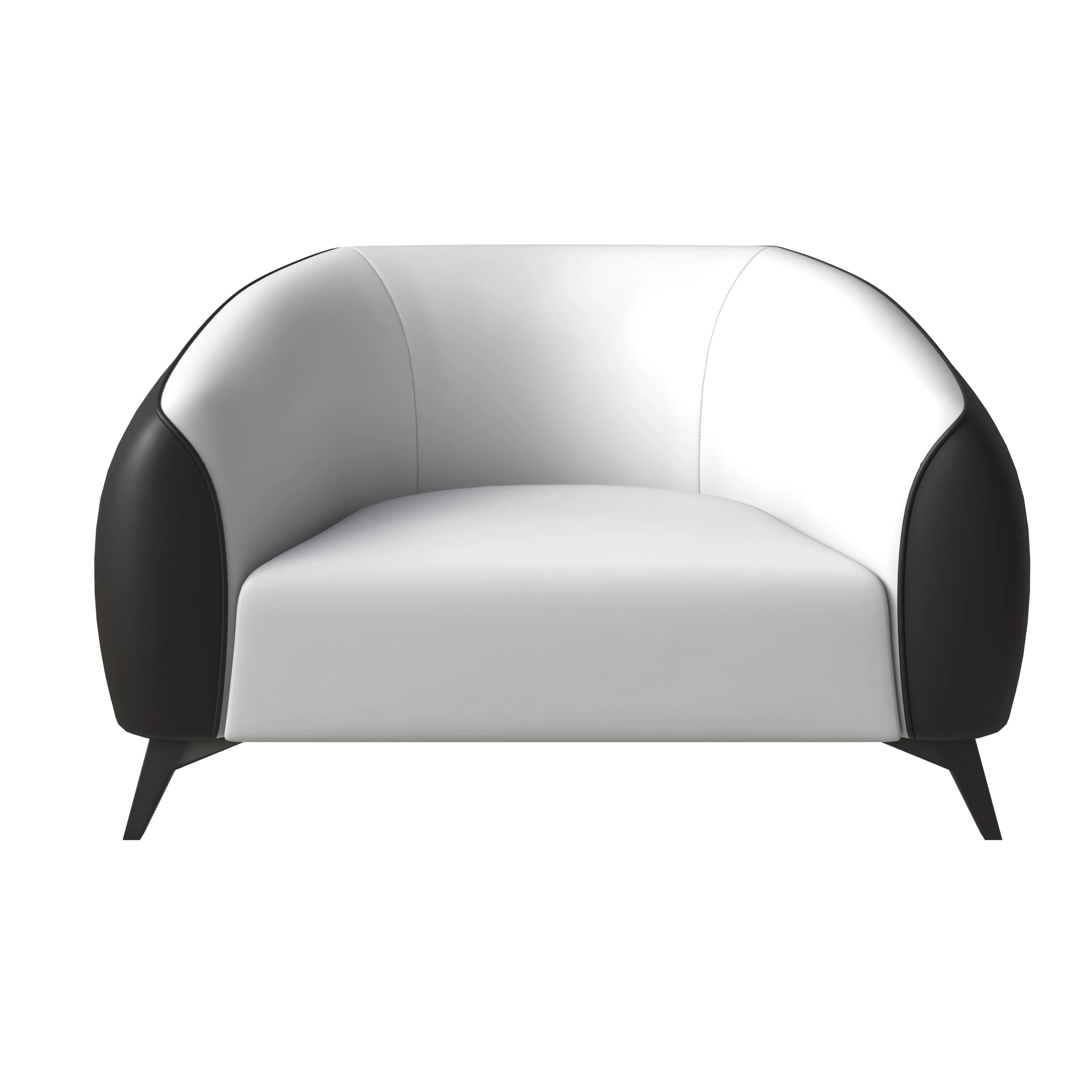 Opula Collection Single Seater Sofa In Black and White