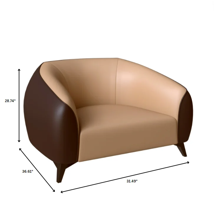Opula Collection Single Seater Sofa In Brown
