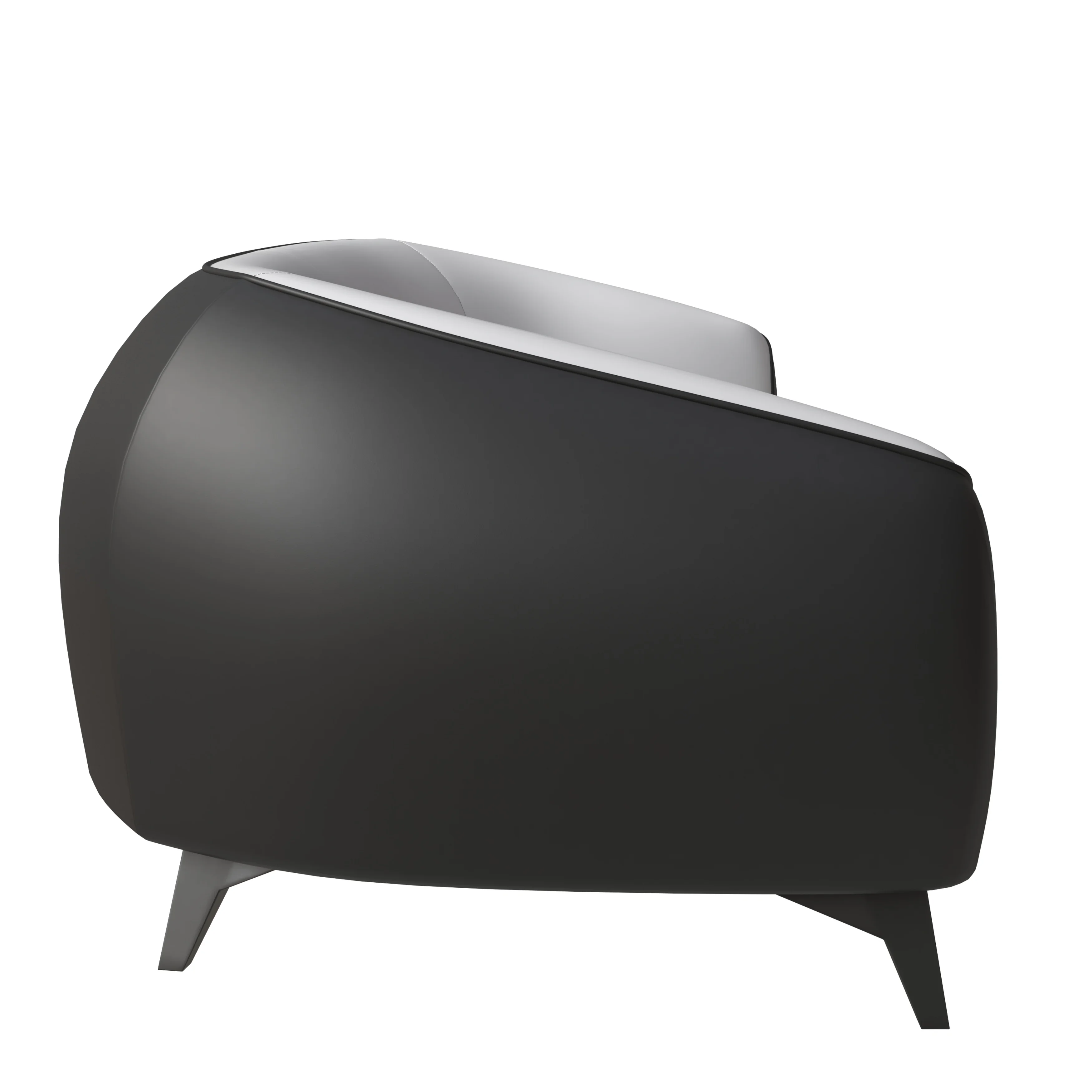 Opula Collection Three Seater Sofa In Black and White