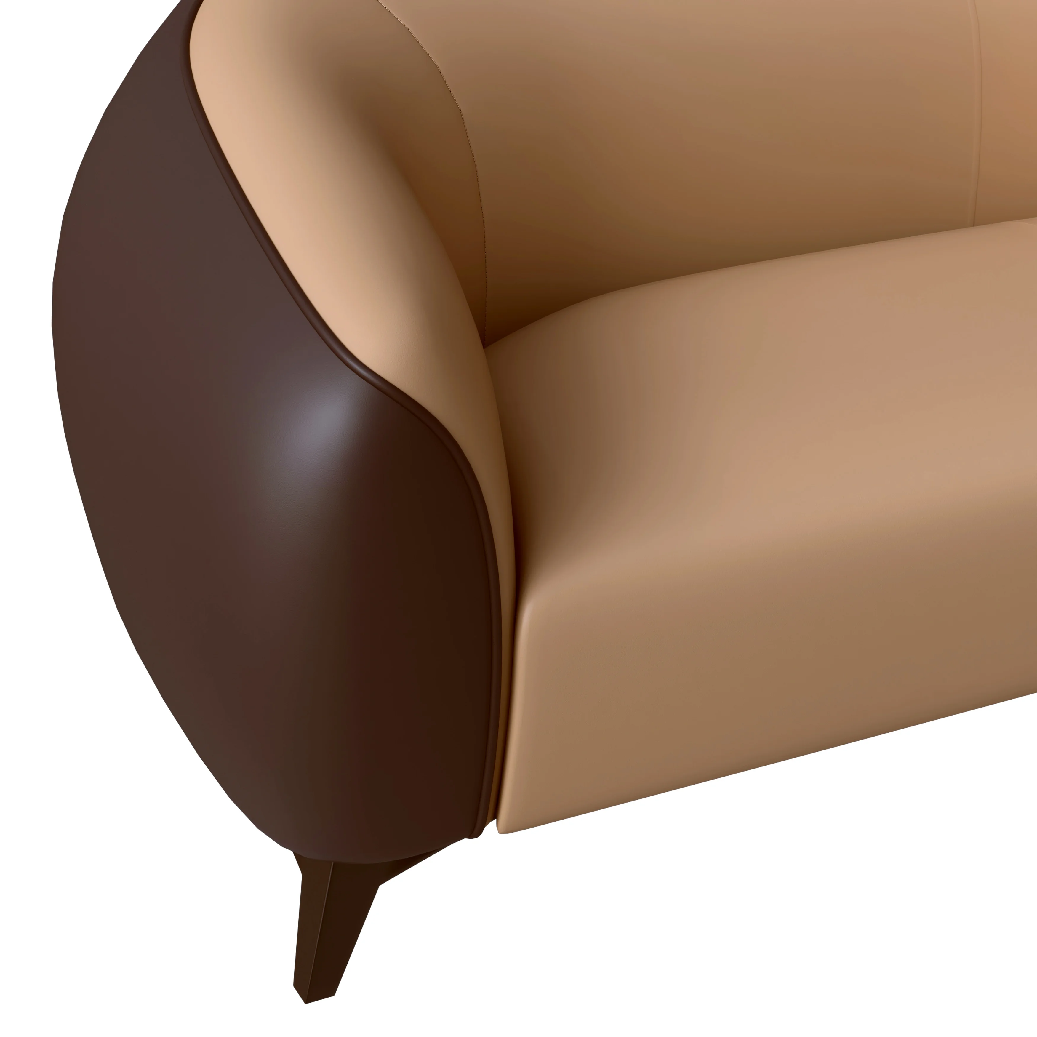 Opula Collection Three Seater Sofa In Brown