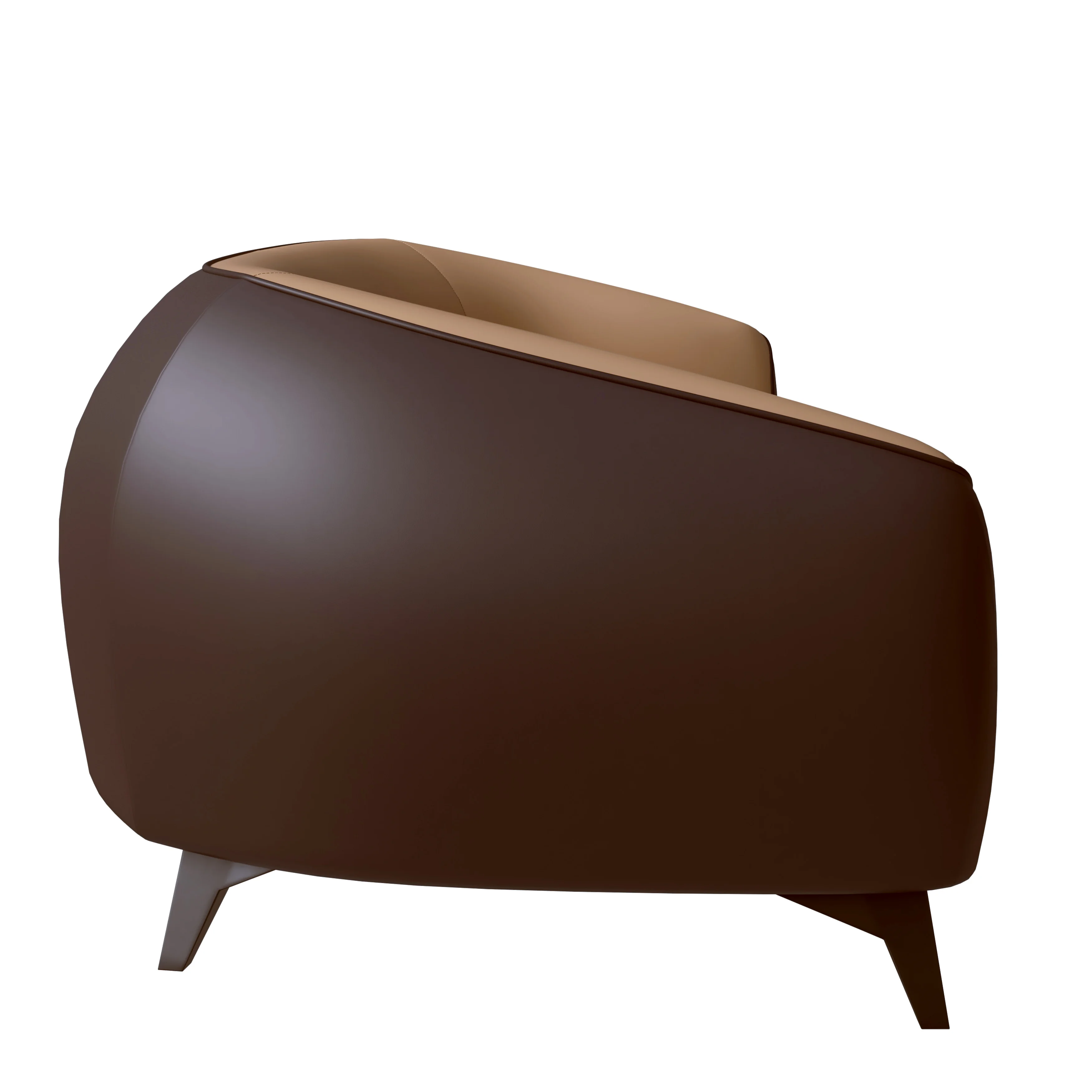 Opula Collection Three Seater Sofa In Brown