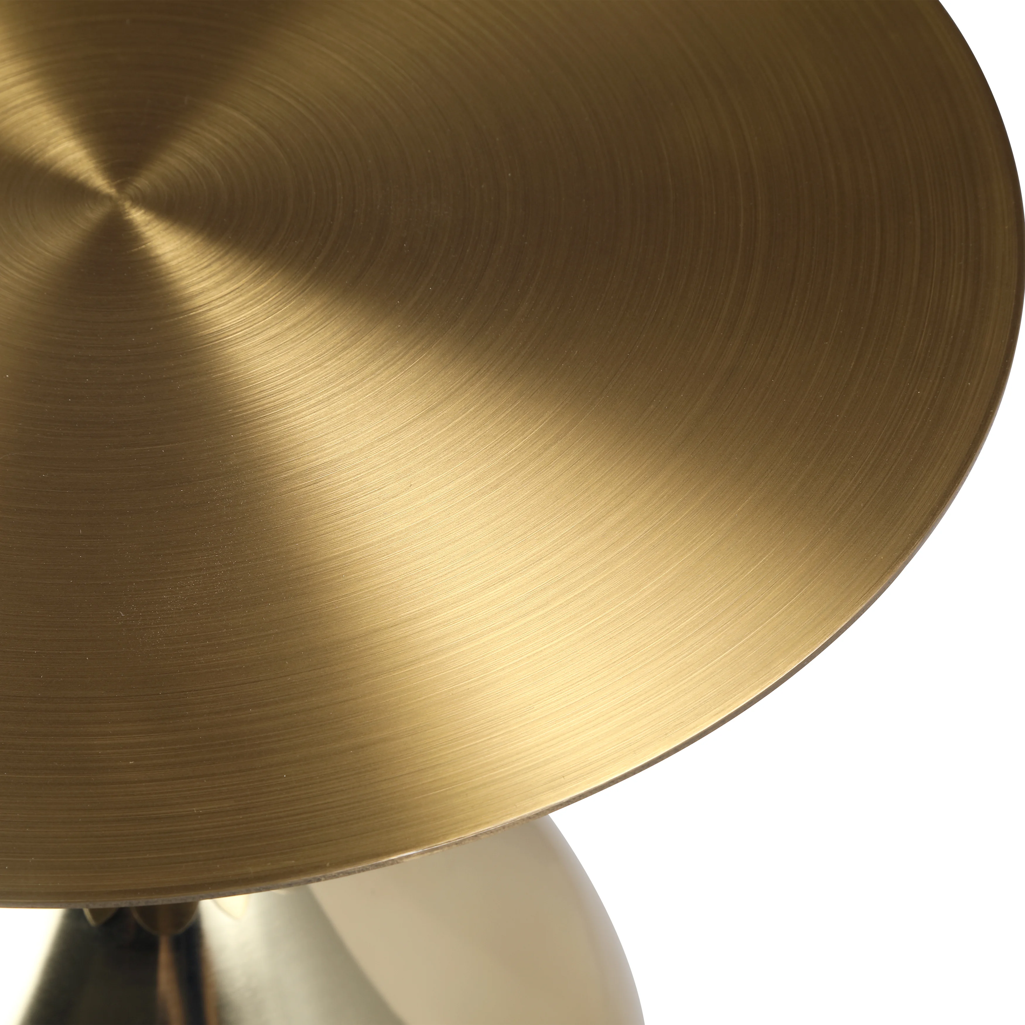 Oslo Collection Modern End Table In Gold