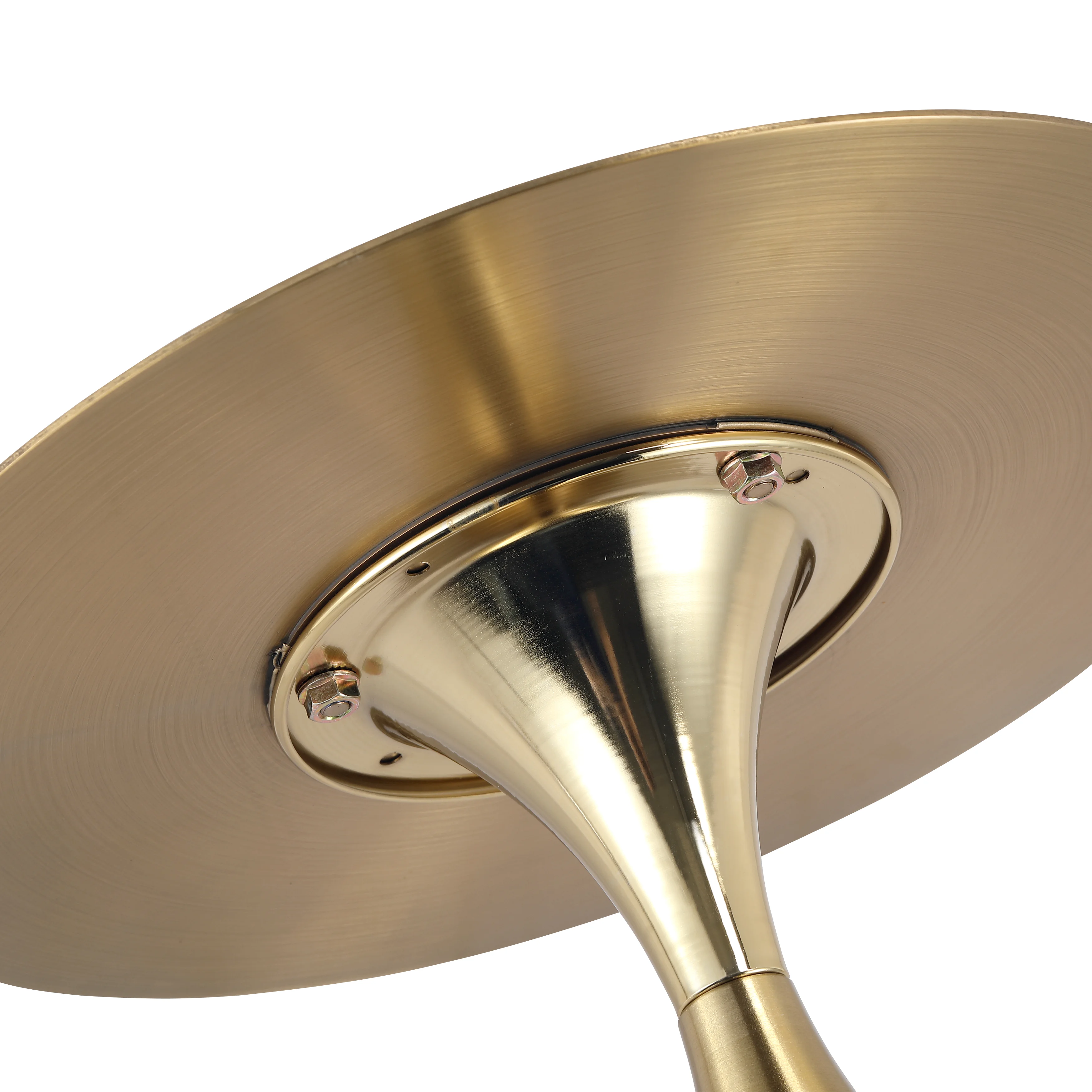 Oslo Collection Modern End Table In Gold