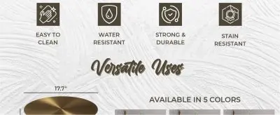 Oslo Collection Modern End Table In Gold