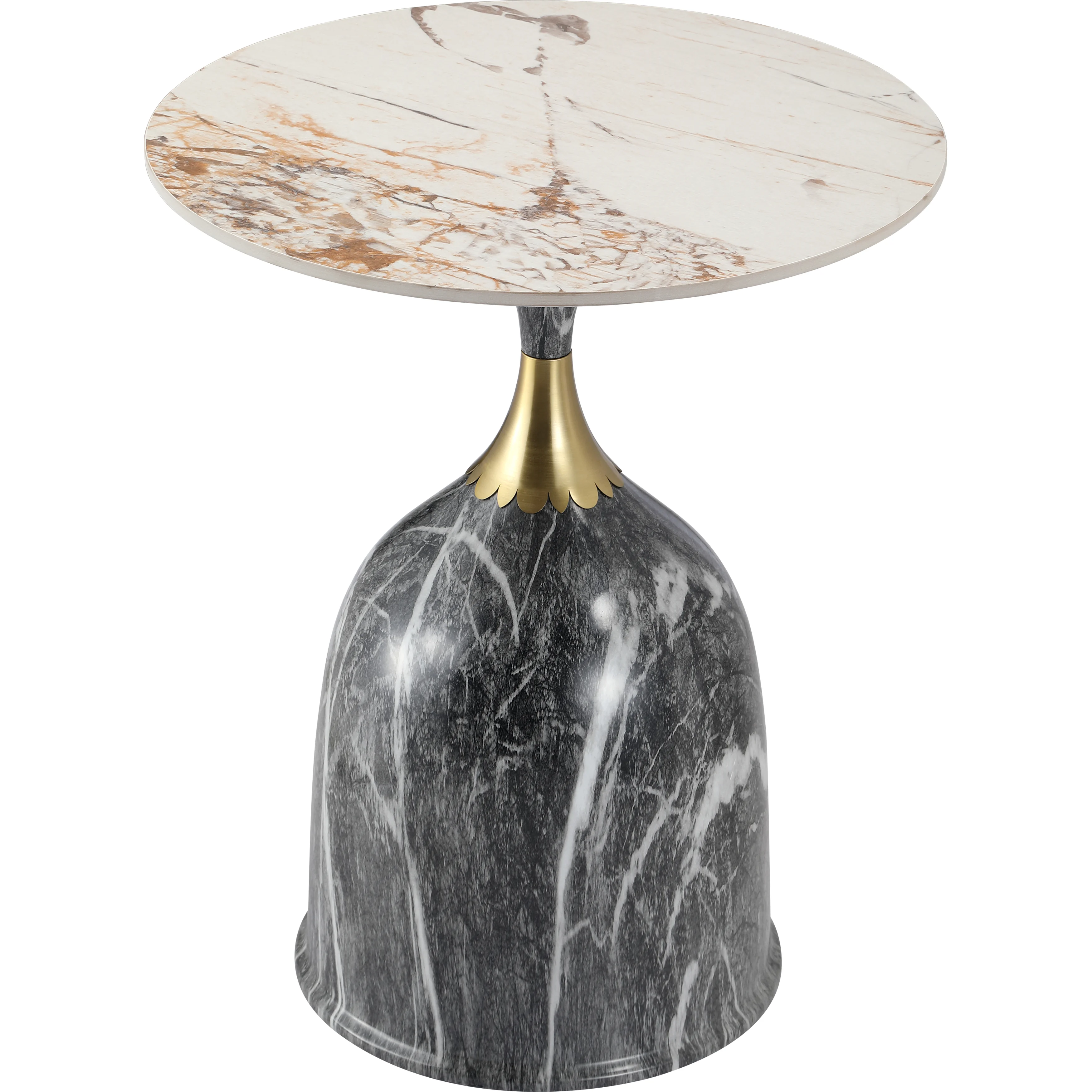 Oslo Collection Modern End Table In Grey