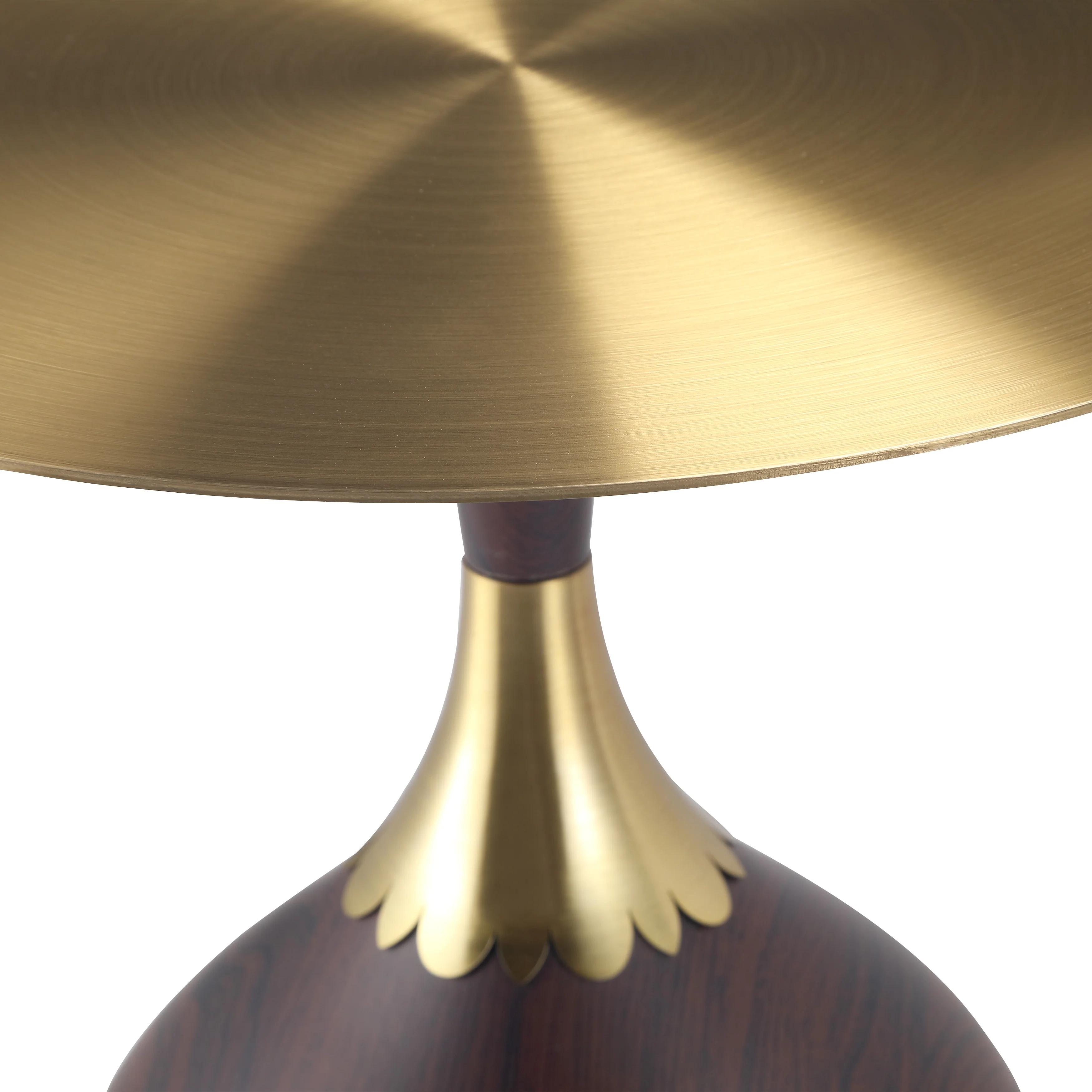 Oslo Collection Modern End Table In Wood Brown