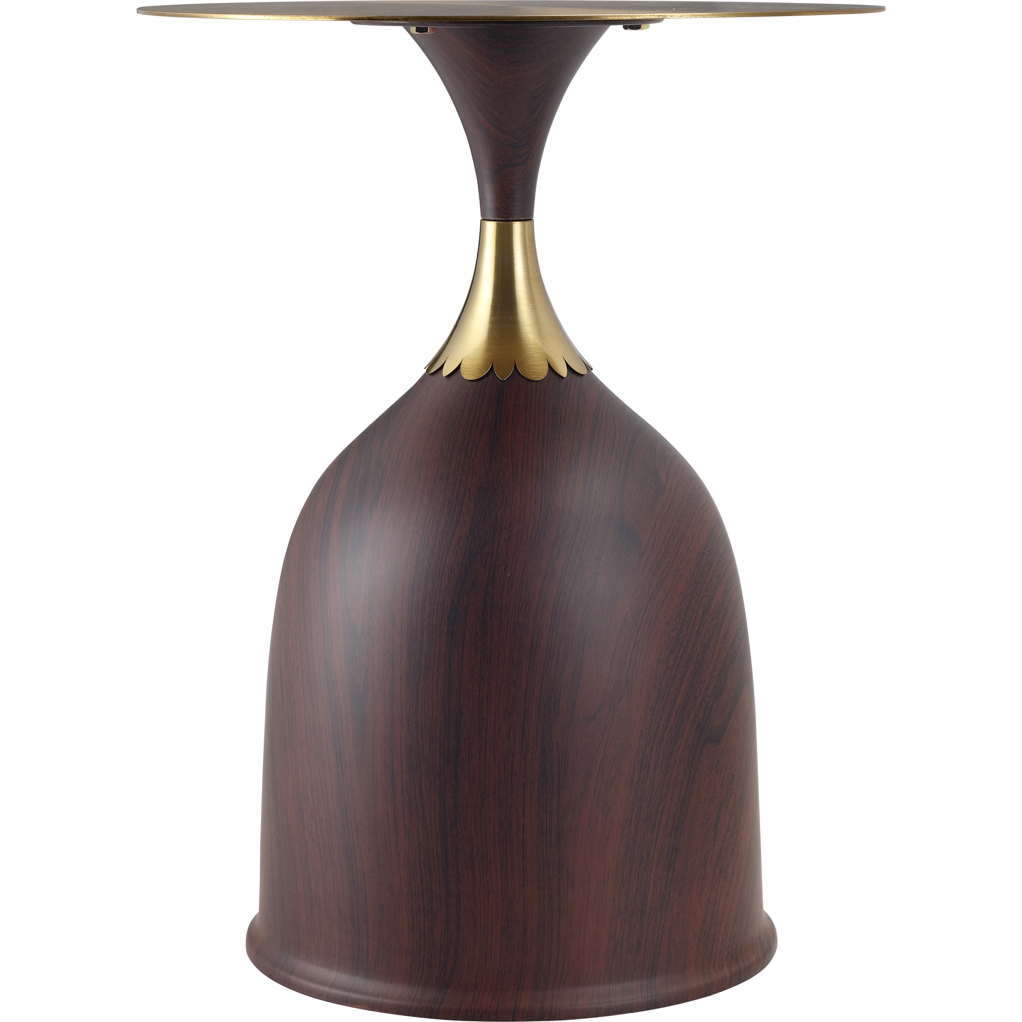 Oslo Collection Modern End Table In Wood Brown