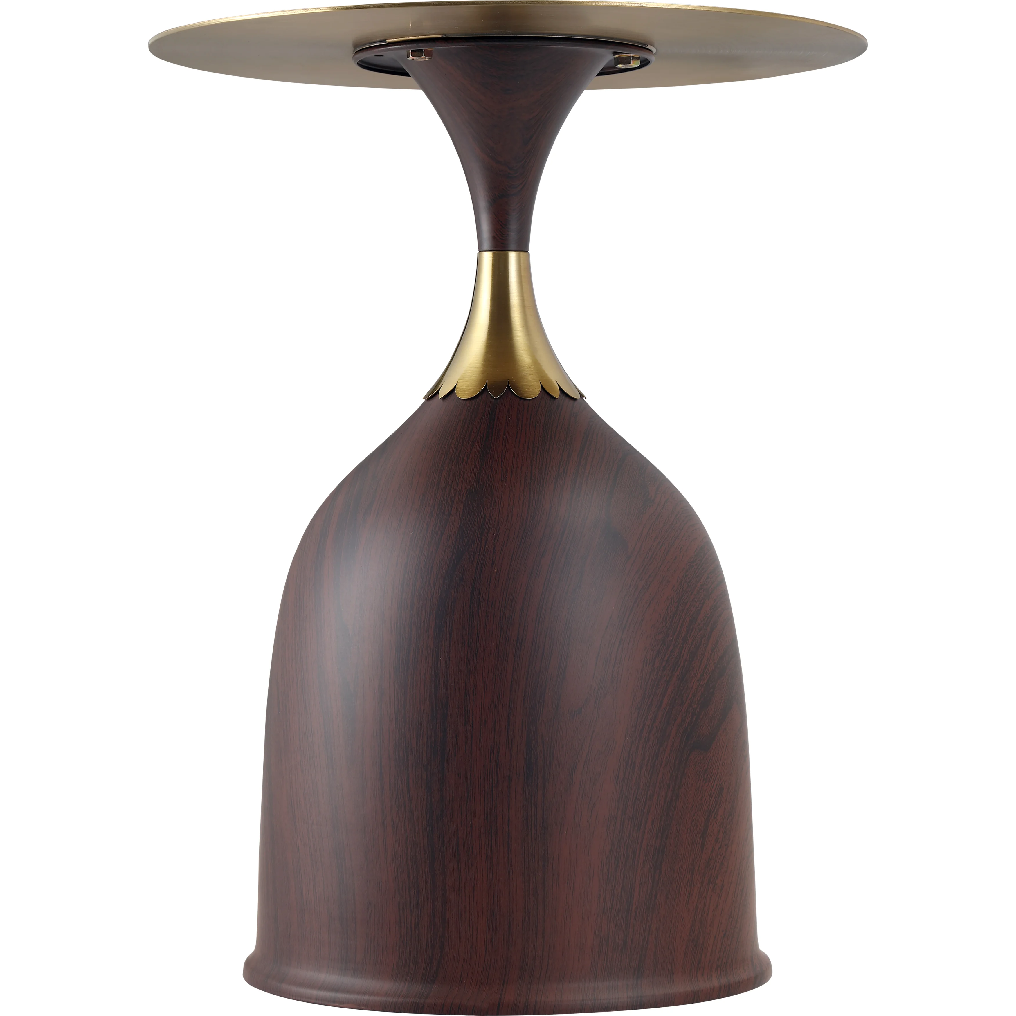 Oslo Collection Modern End Table In Wood Brown