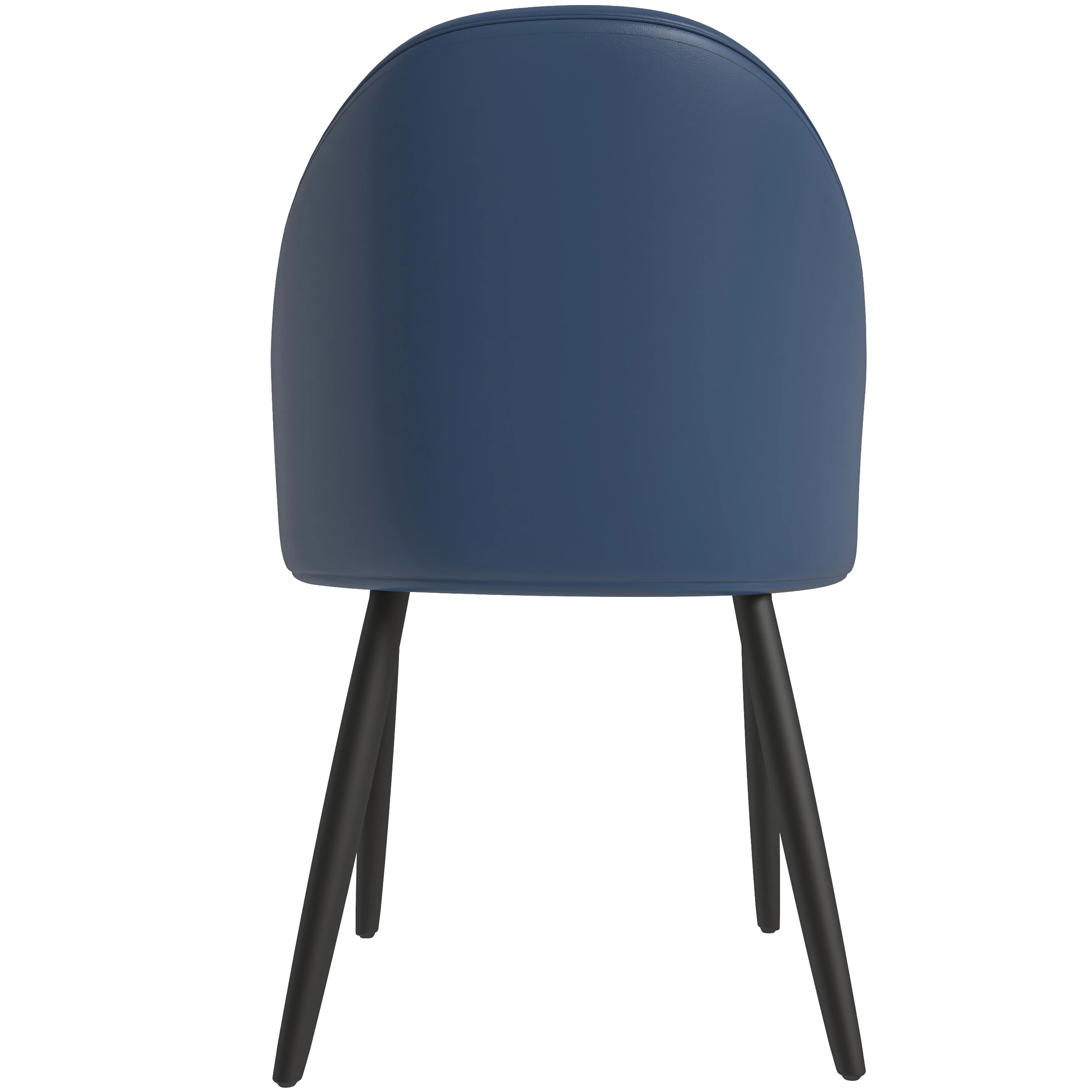 Paradiso Collection Modern Dining Seat in Blue with White Seat  Set of 2