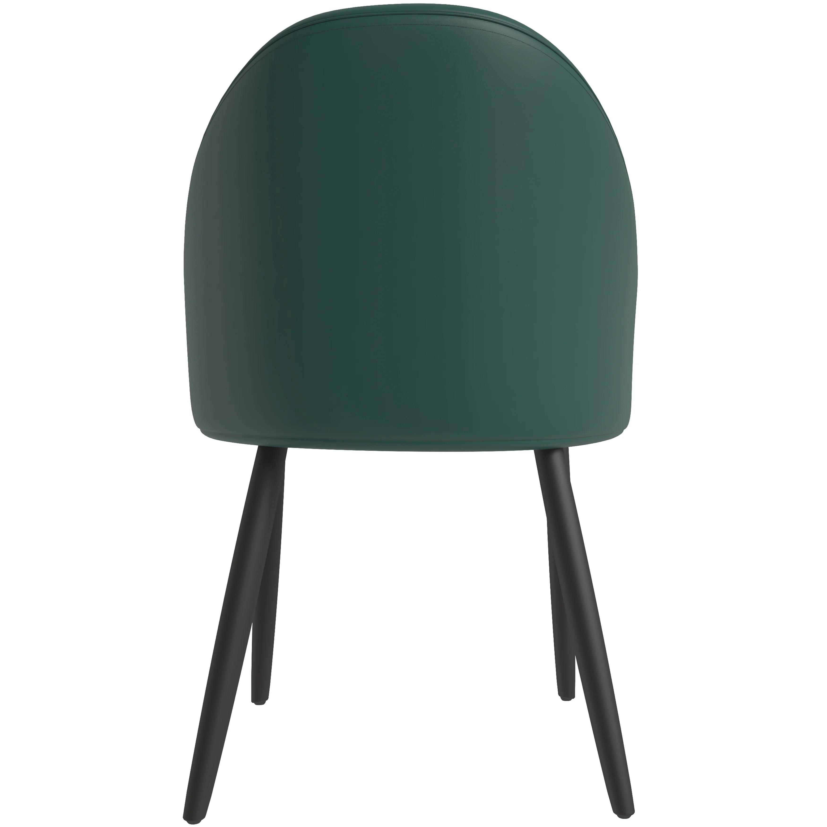 Paradiso Collection Modern Dining Seat in Green  Set of 2