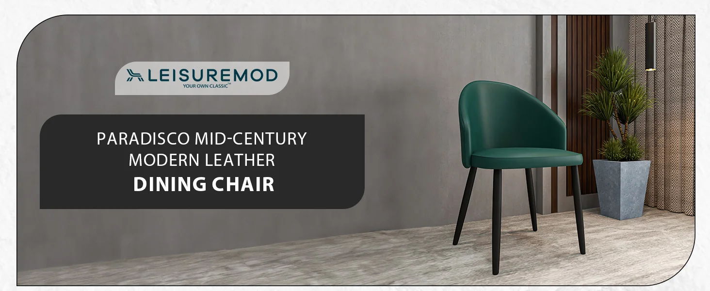 Paradiso Collection Modern Dining Seat in Green  Set of 4