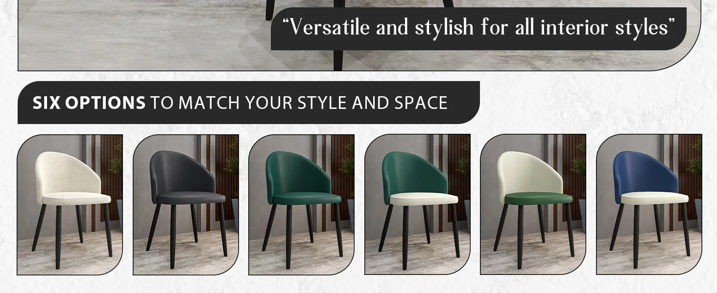 Paradiso Collection Modern Dining Seat in Green  Set of 4