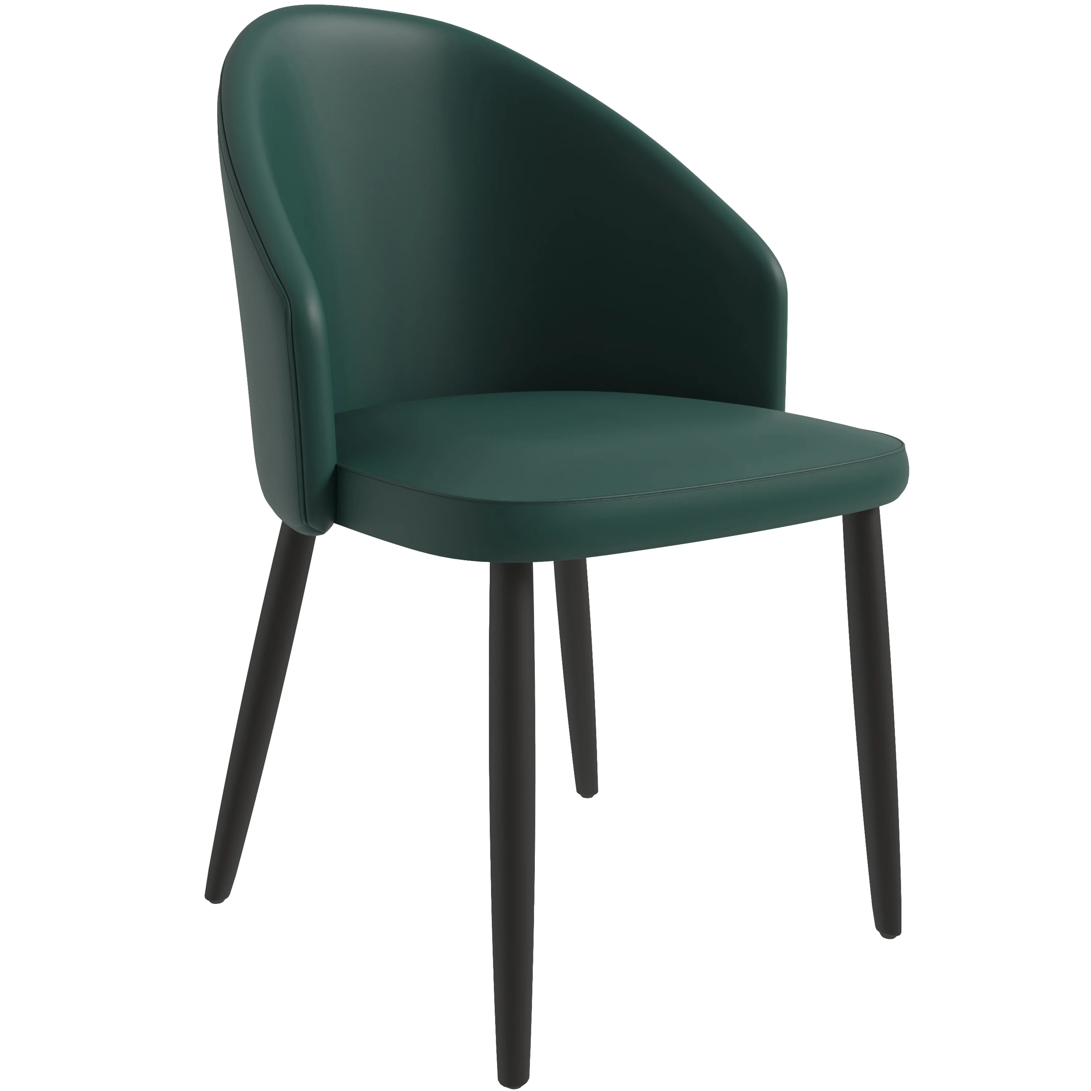 Paradiso Collection Modern Dining Seat in Green  Set of 4