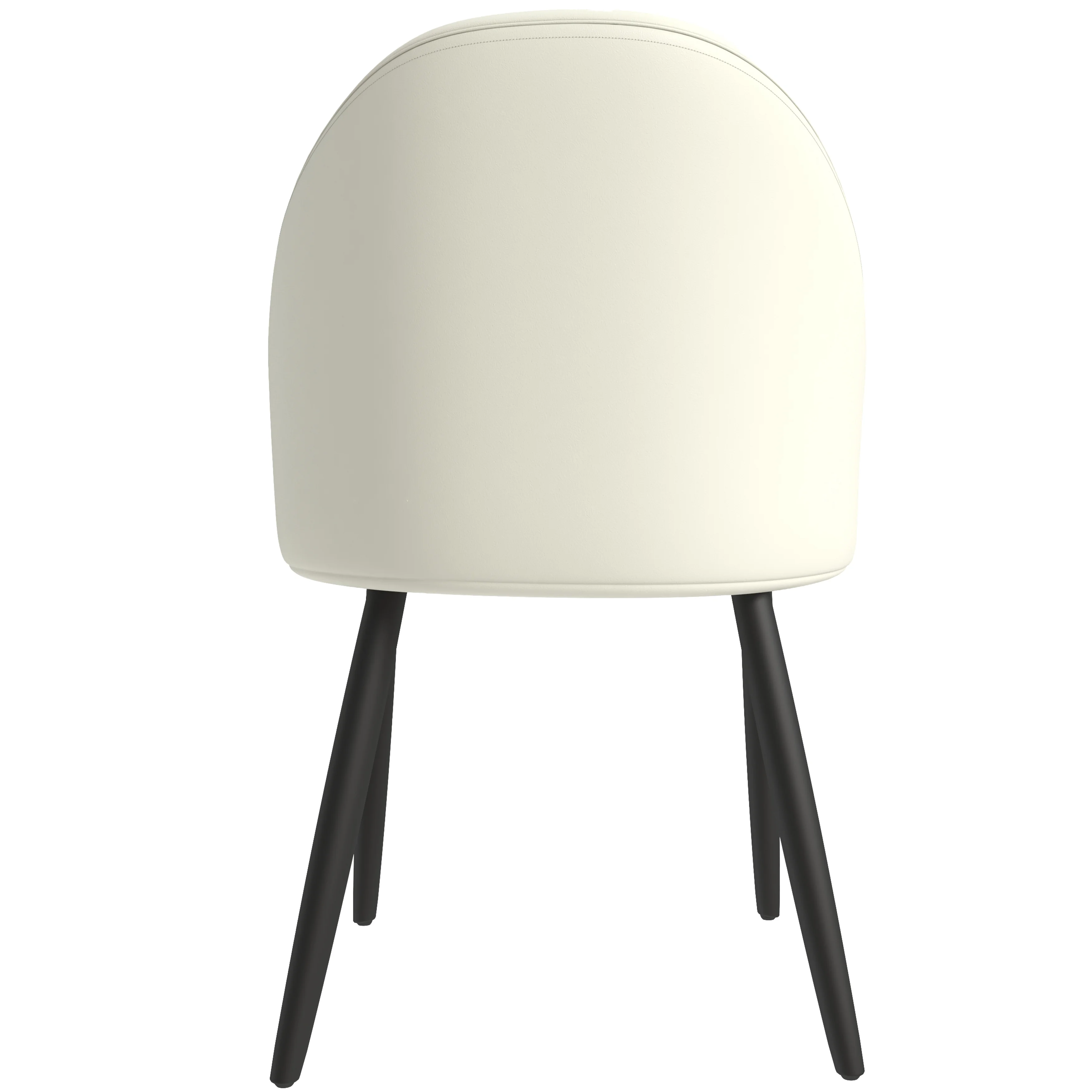 Paradiso Collection Modern Dining Seat in Toupe, with Green Fabric Seat