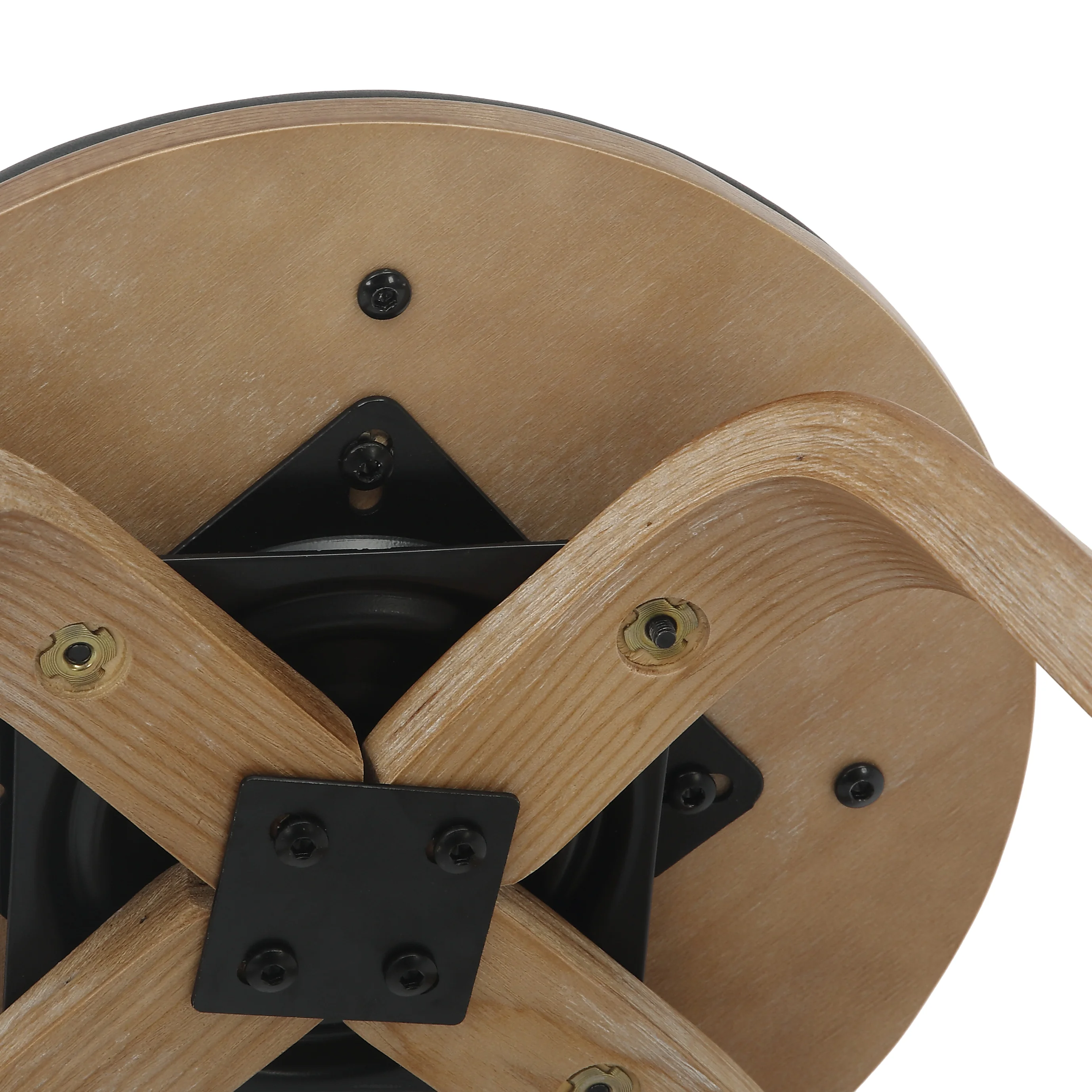 Wooden Counter Stool Pelya Collection Modern Style Washed Walnut color in Black