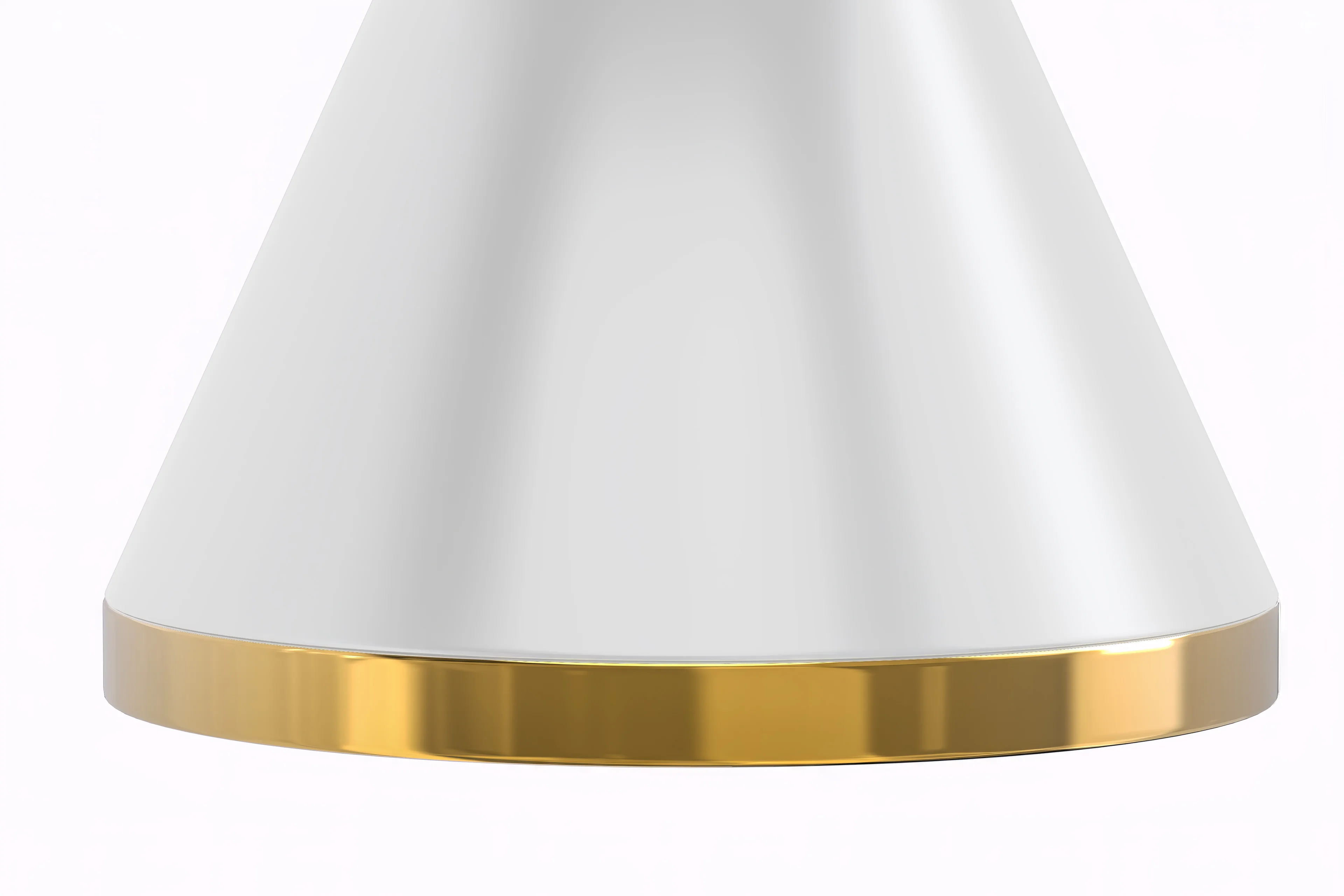 Qorvus Series Round Dining Table White\Gold Base with 71 Round BLack Glass Top