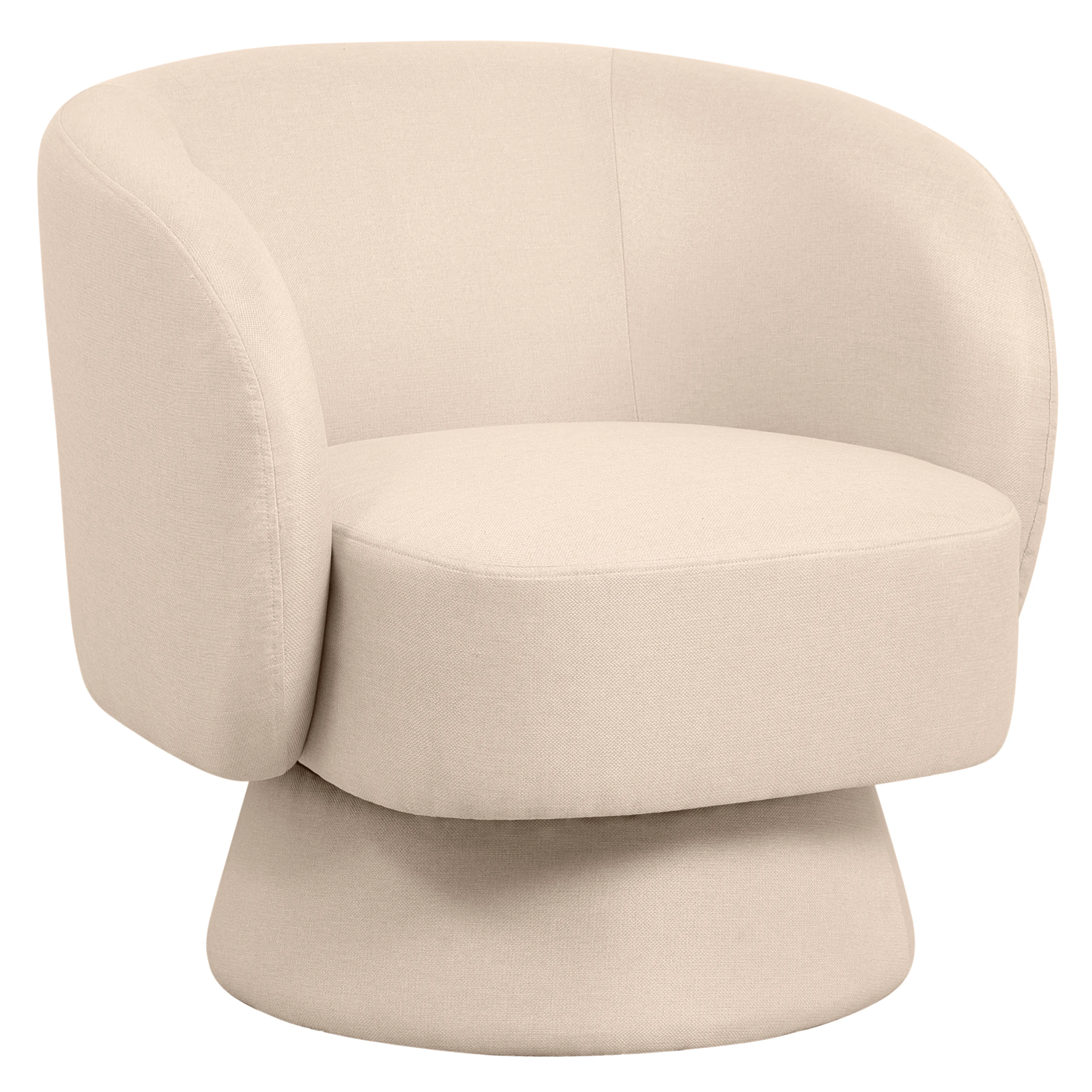 Raze Collection Modern Accent Chair in Oatmean Linen
