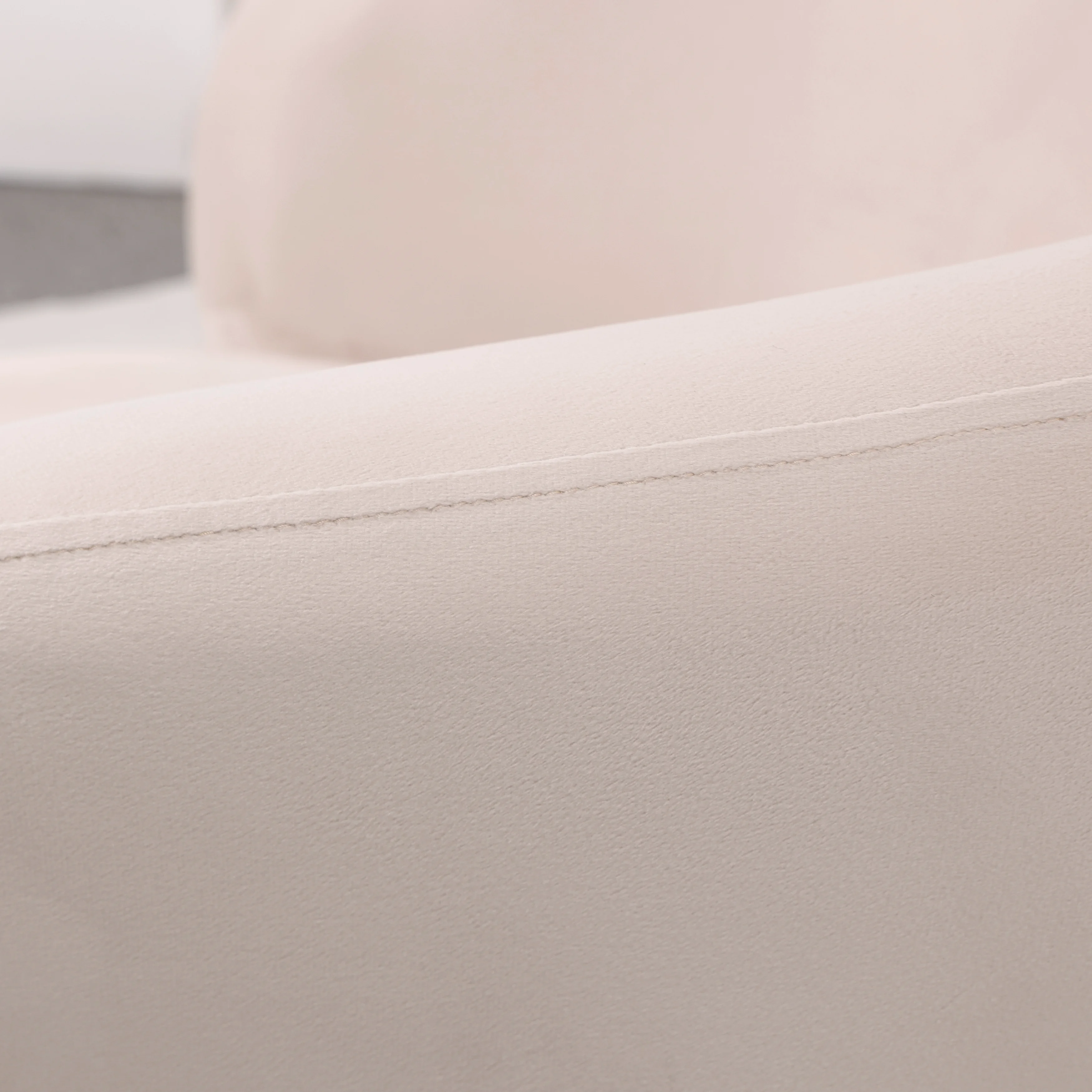 Raze Collection Modern Accent Chair in Beige Velvet