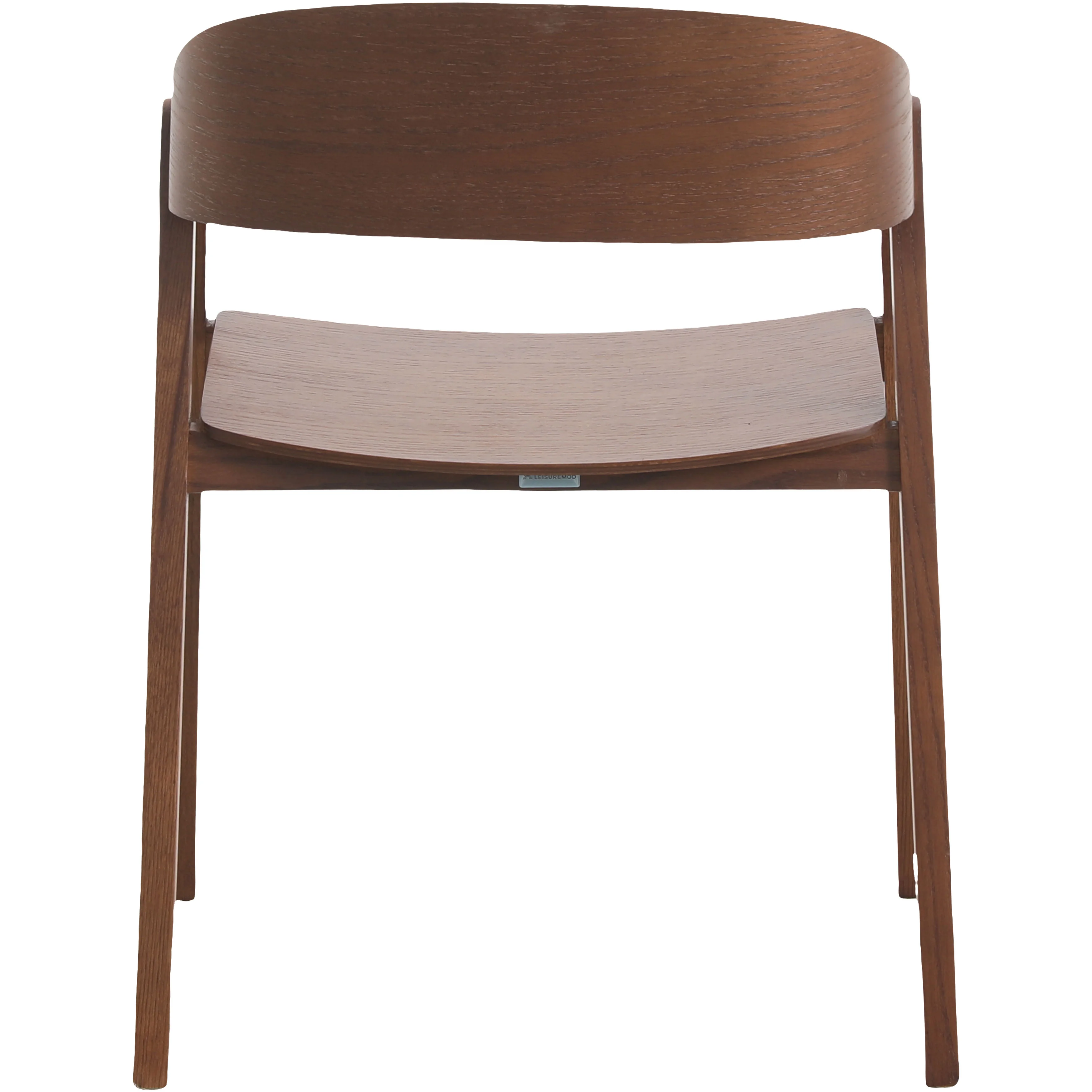 Rivo Collection Elegant Dining Chair in Dark Walnut Color Wood