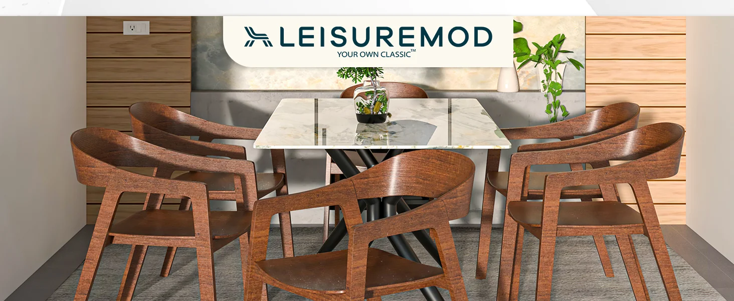 Rivo Collection Elegant Dining Chair in Dark Walnut Color Wood