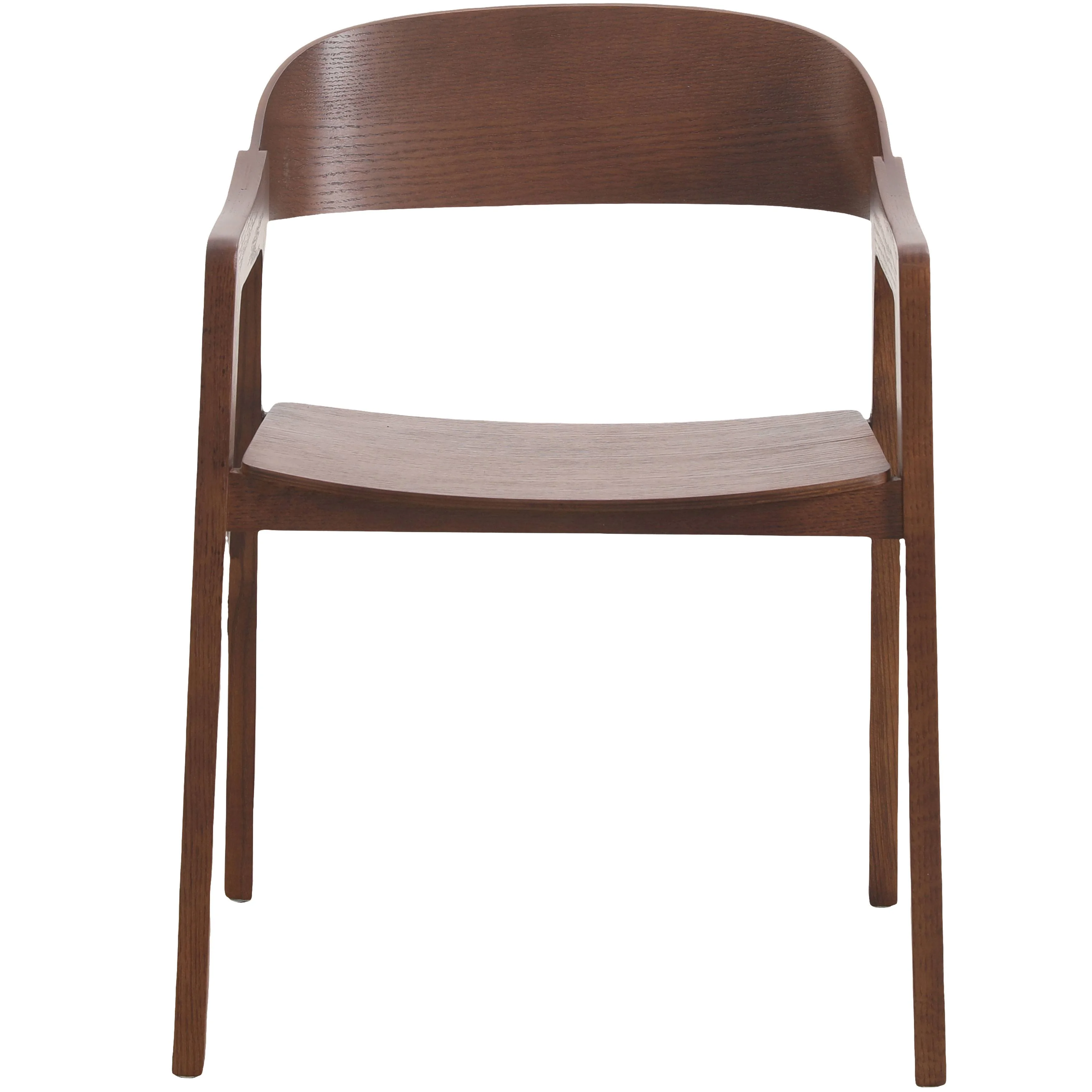 Rivo Collection Elegant Dining Chair in Dark Walnut Color Wood