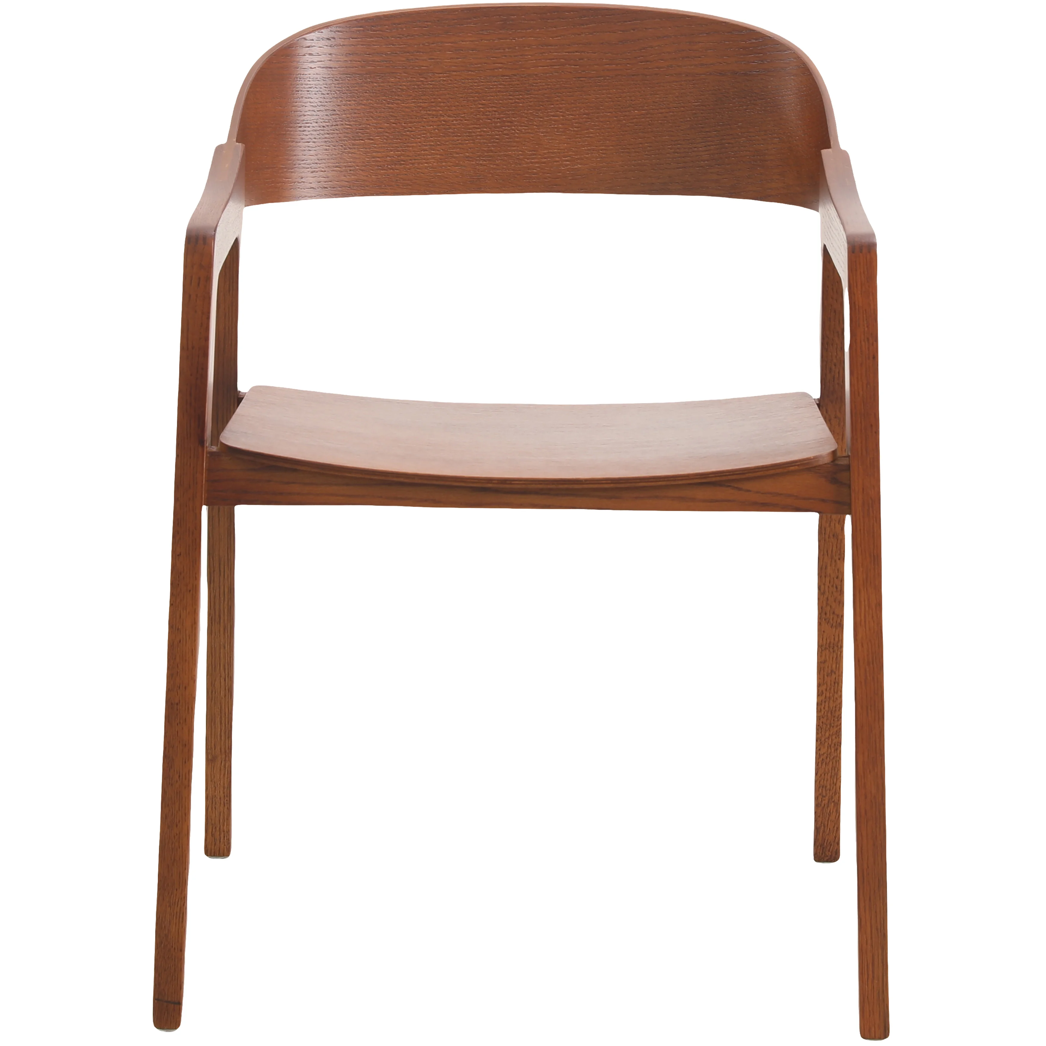 Rivo Collection Elegant Dining Chair in Dark Natural Wood