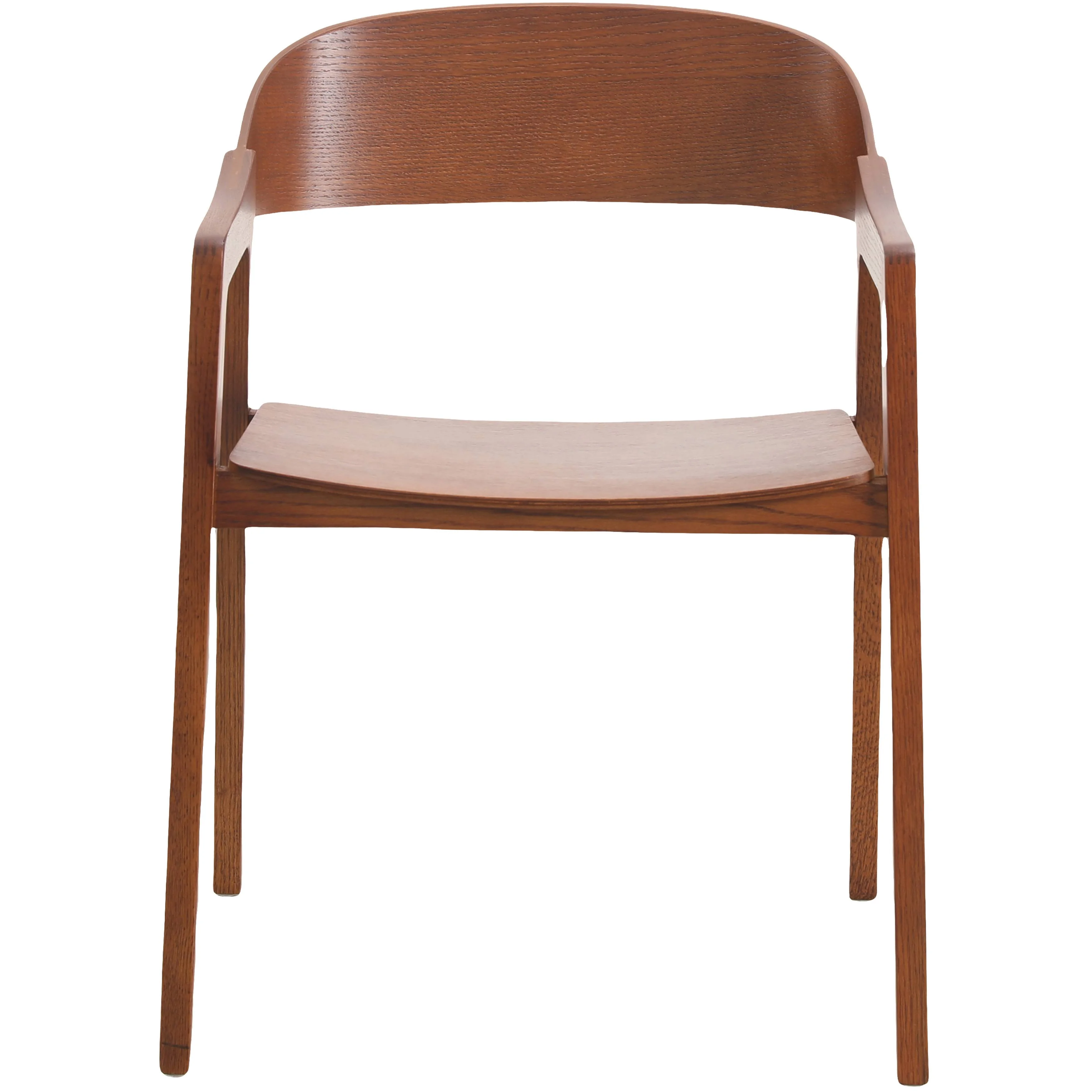 Rivo Collection Elegant Dining Chair in Dark Natural Wood