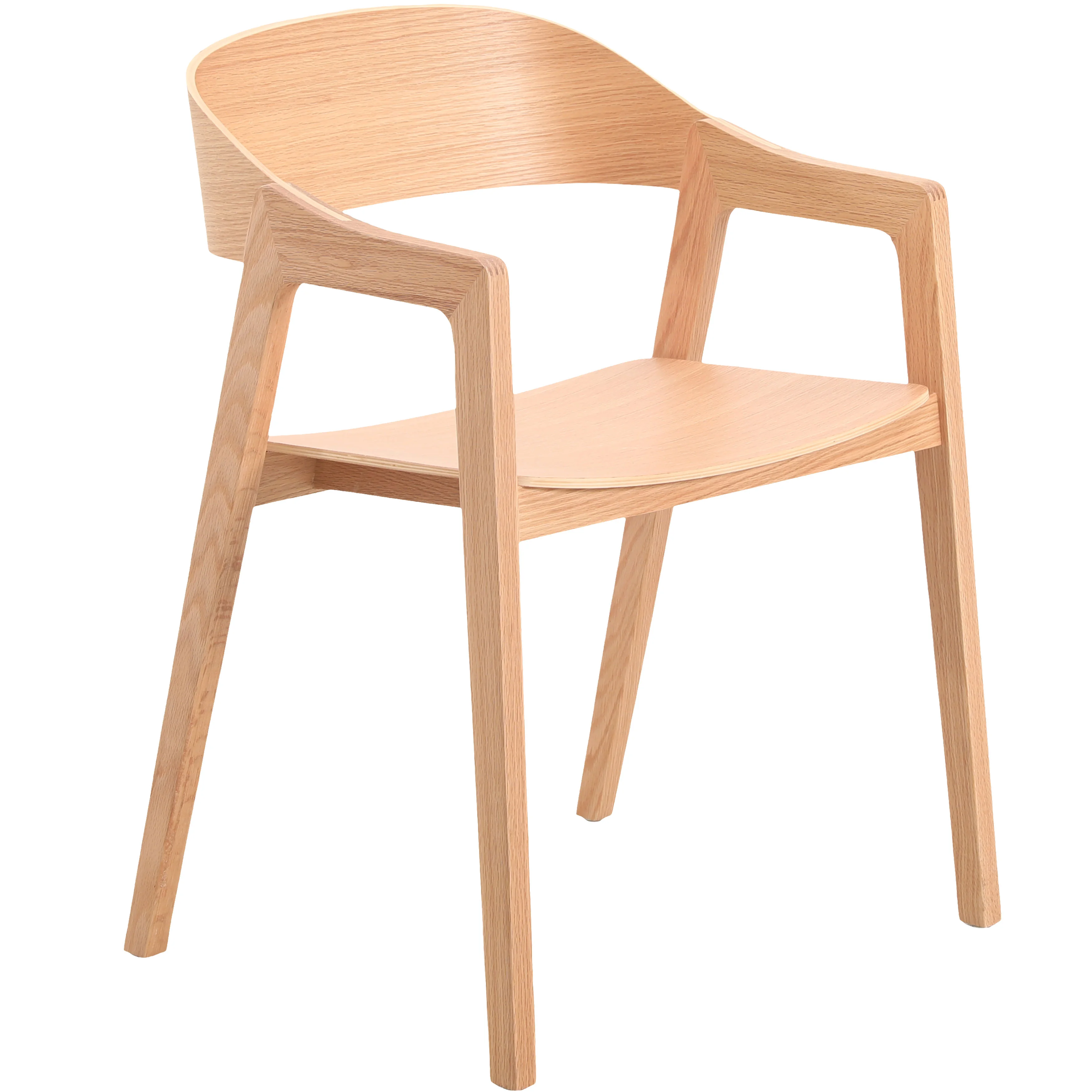 Rivo Collection Elegant Dining Chair in Natural Wood