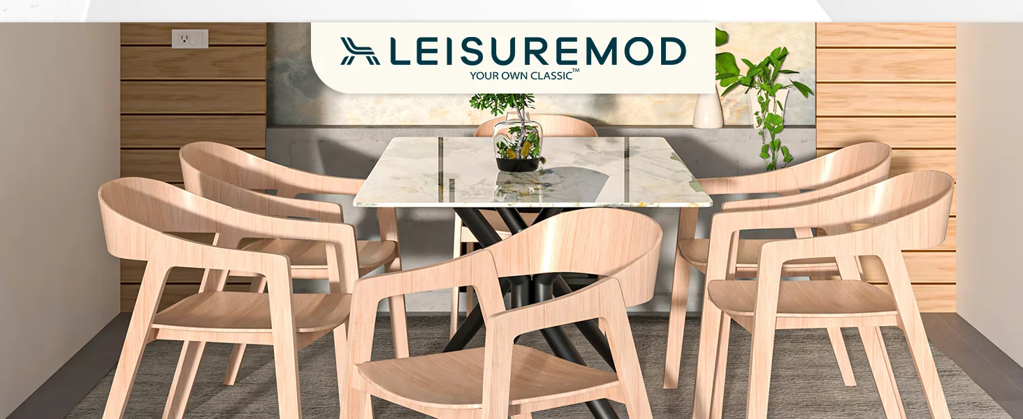 Rivo Collection Elegant Dining Chair in Natural Wood