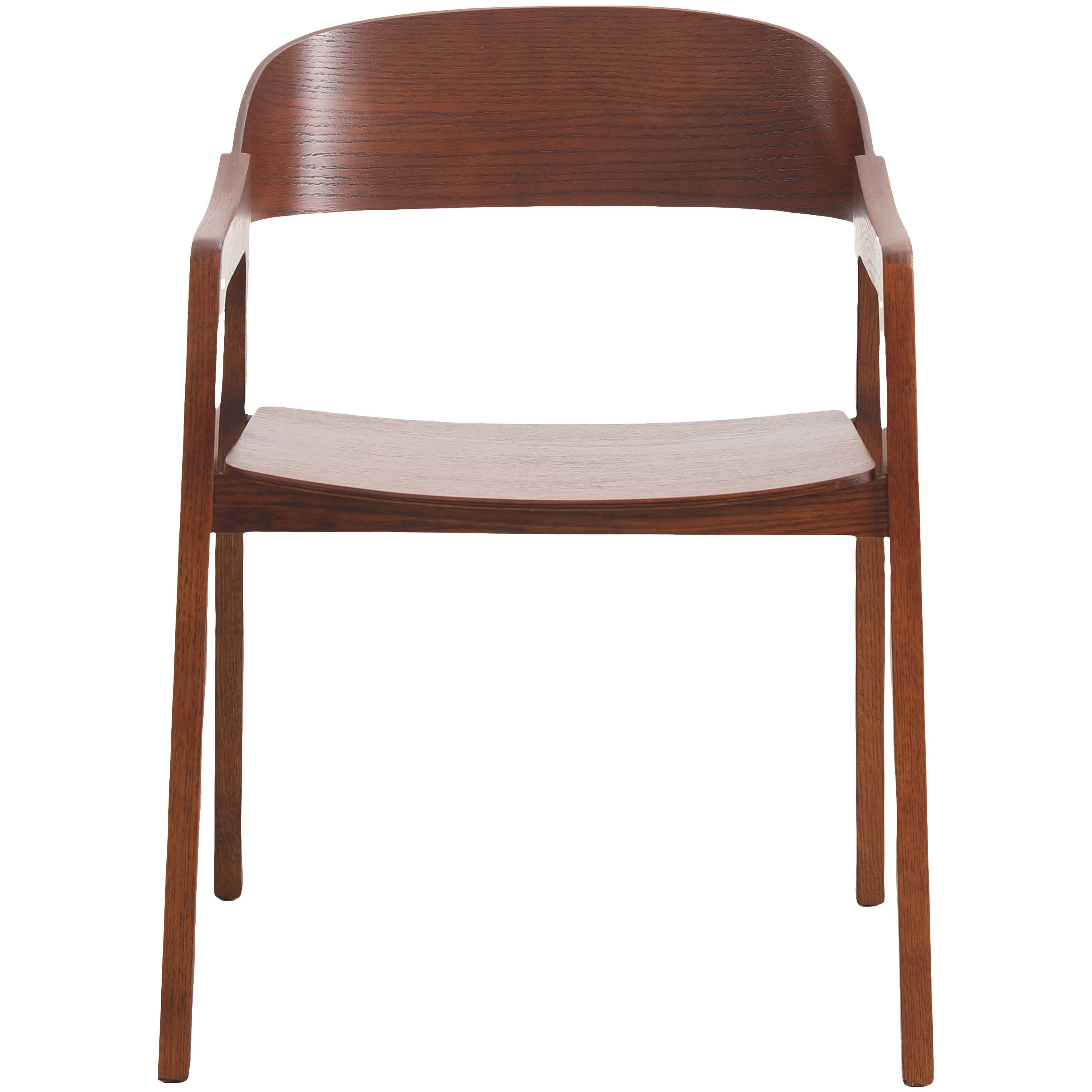 Rivo Collection Elegant Dining Chair in Dark Brown Wood