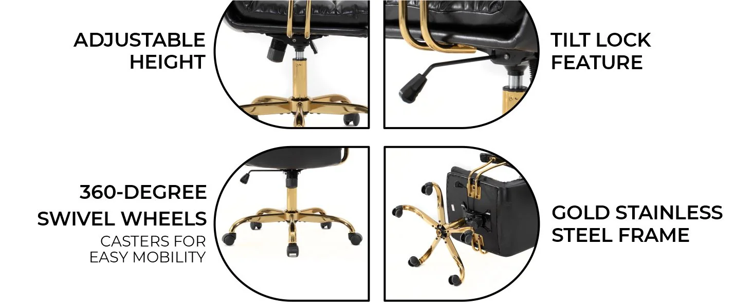 Regina Modern Executive Leather Office Chair