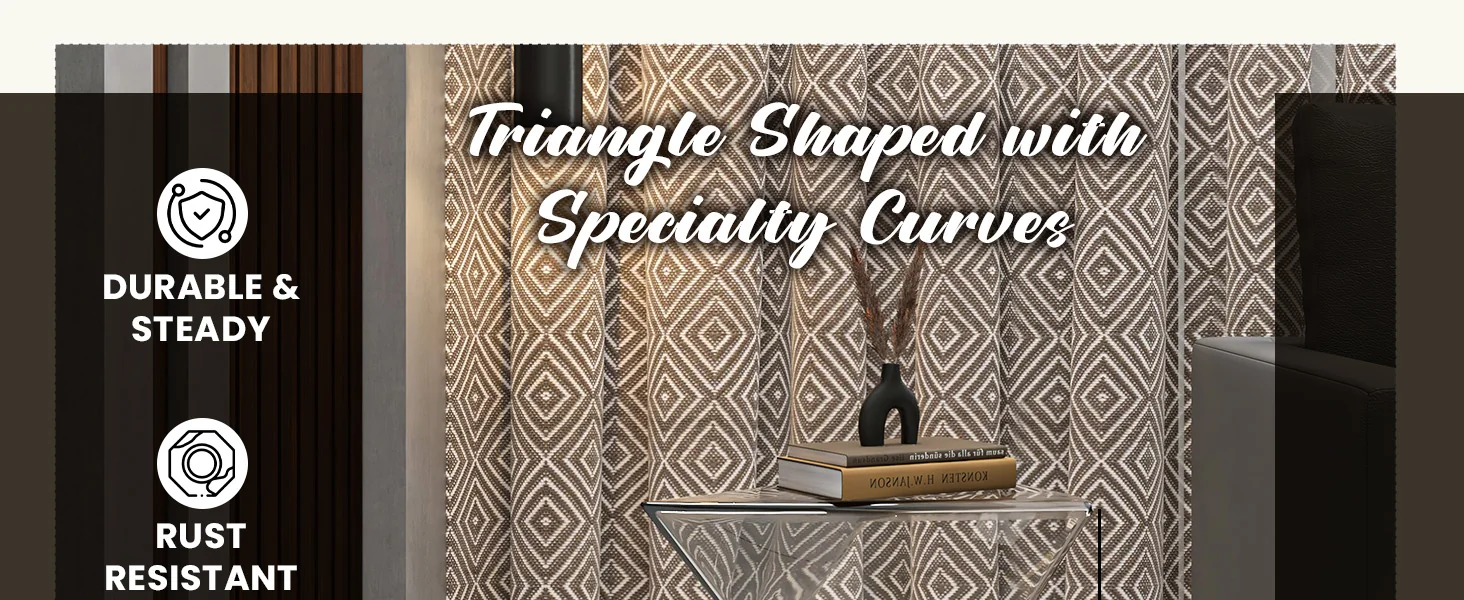 Randolph Modern Accent Side Table Indoor and Outdoor Use Clear