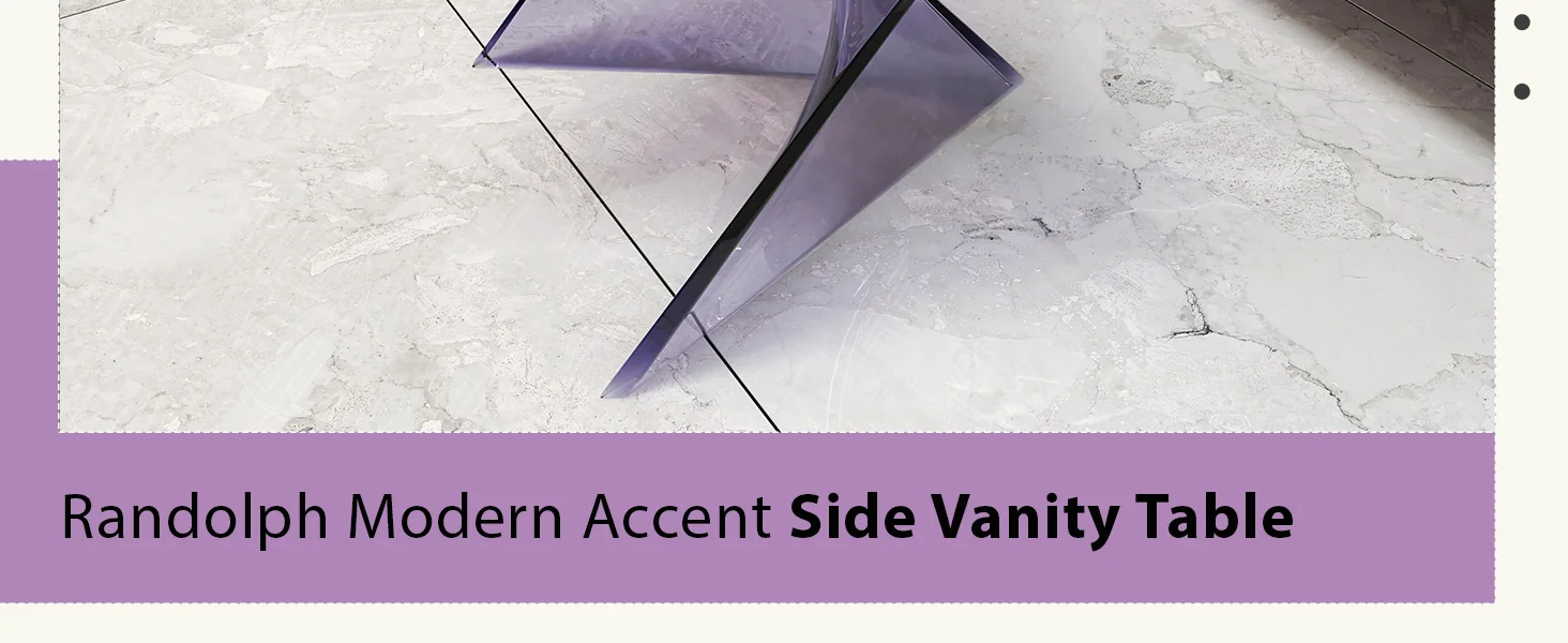 Randolph Modern Accent Side Table Indoor and Outdoor Use Clear Set of 4