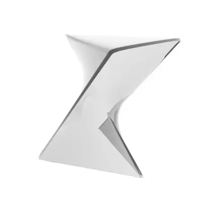 Randolph Modern Accent Side Table Indoor and Outdoor Use Clear Set of 4