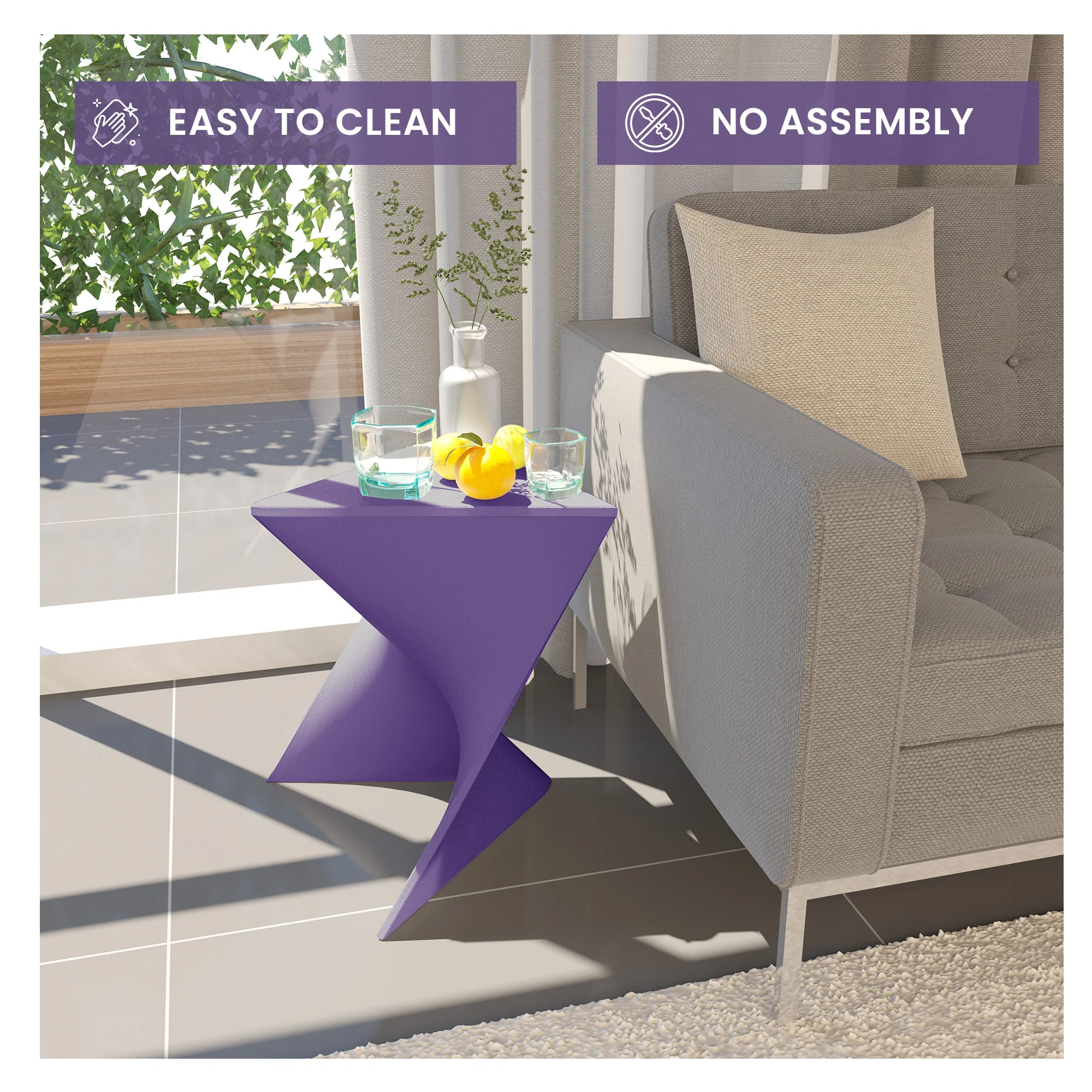 Randolph Modern Side Table Set of 2