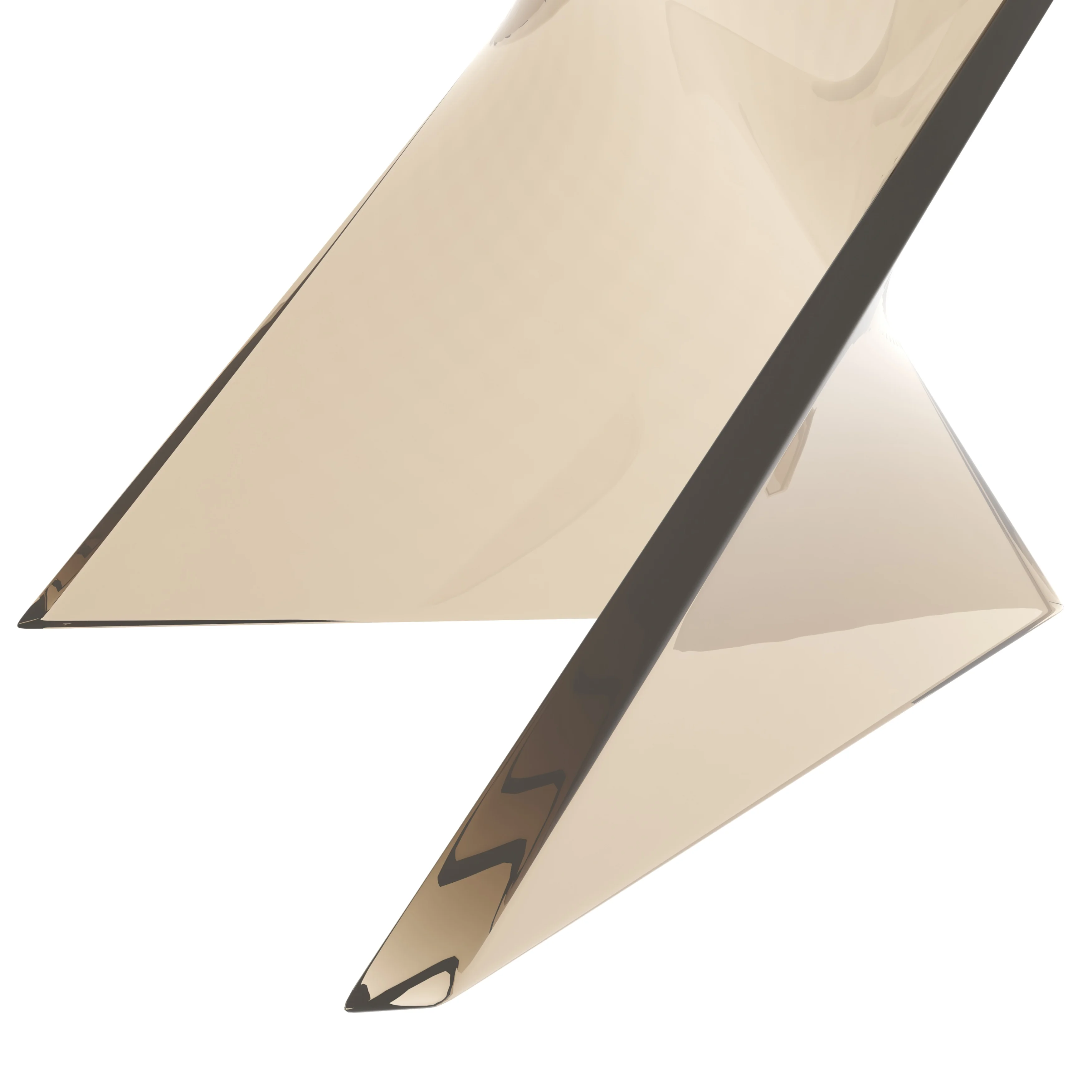 Randolph Modern Accent Side Table Indoor and Outdoor Use Transparant Amber Set of 2