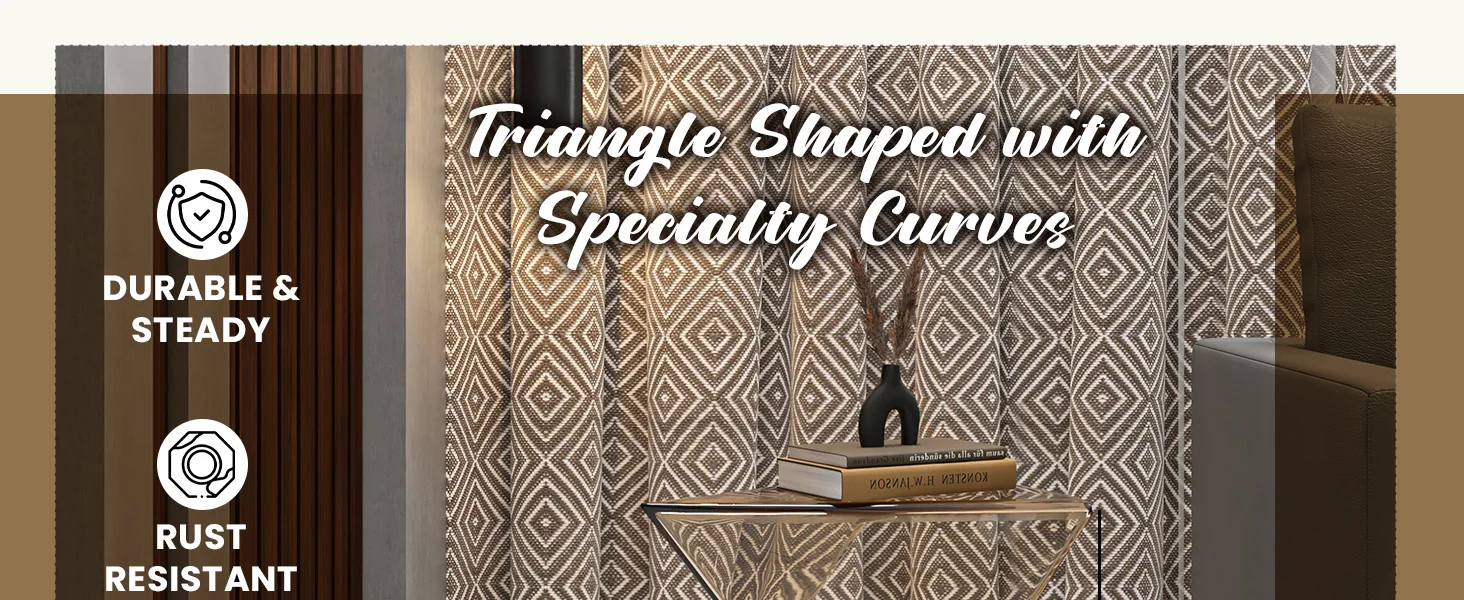 Randolph Modern Accent Side Table Indoor and Outdoor Use Transparant Amber Set of 4