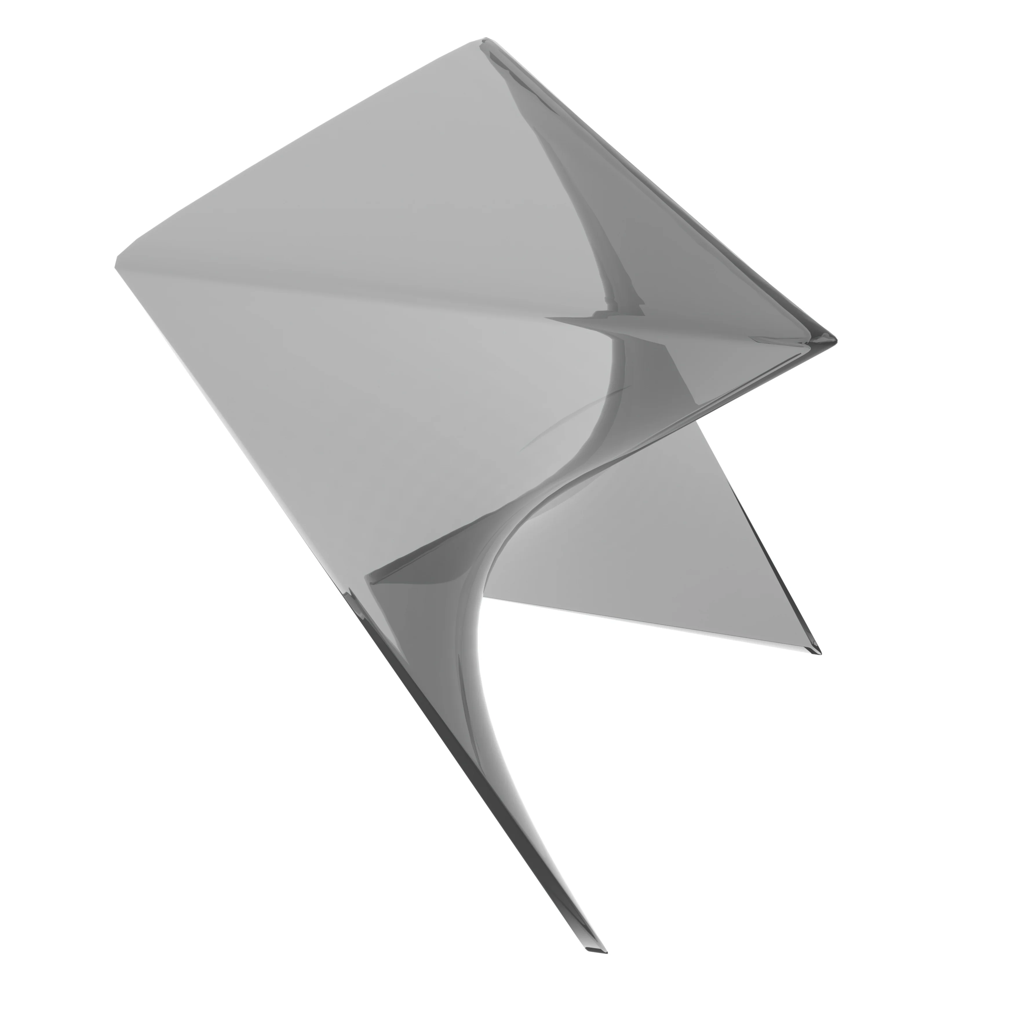 Randolph Modern Accent Side Table Indoor and Outdoor Use Smoke Color Set of 2